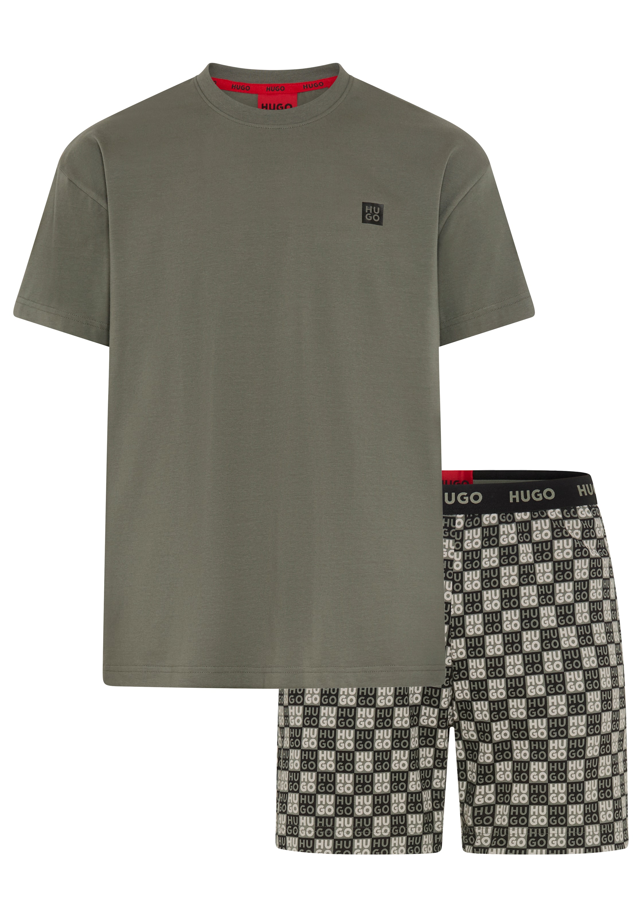 HUGO Underwear Shorty »Aaron« Set, 2 aus Stretch-Baumwolle mit Stack-Logos, regular fit