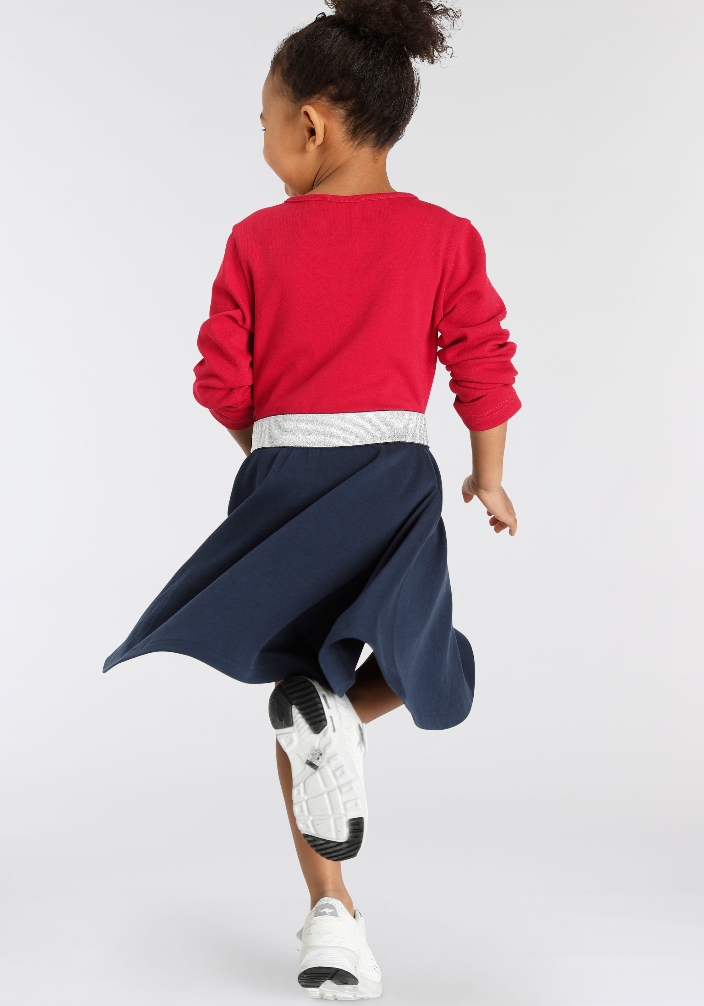 KangaROOS Jerseykleid »Kleine Mädchen«, festlich, kniefrei, aus Jersey, langärmlig