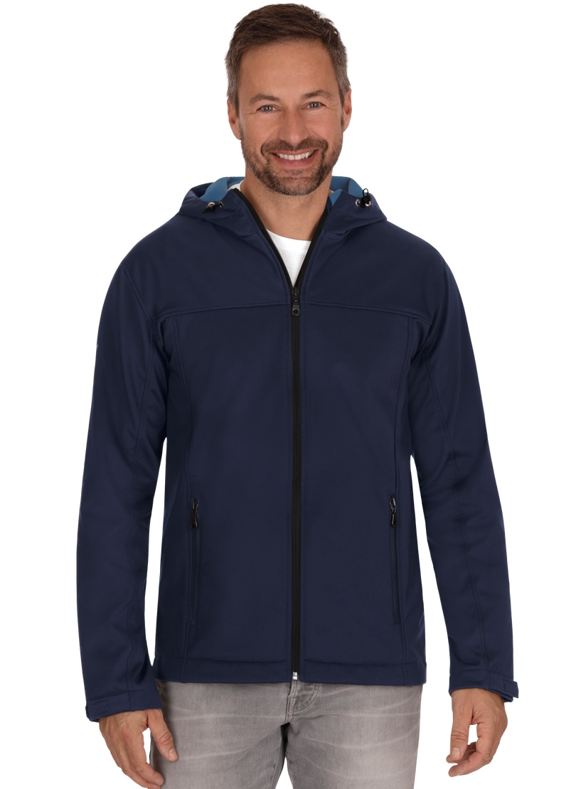 Trigema Softshelljacke »TRIGEMA Klassische Softshell–Kapuzenjacke«, (1 St.)