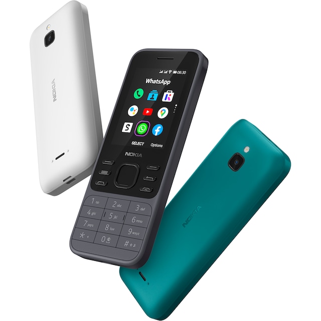Nokia Handy »6300 4G Leo«, charcoal, 6 cm/2,4 Zoll, 4 GB Speicherplatz ➥ 3  Jahre XXL Garantie | UNIVERSAL