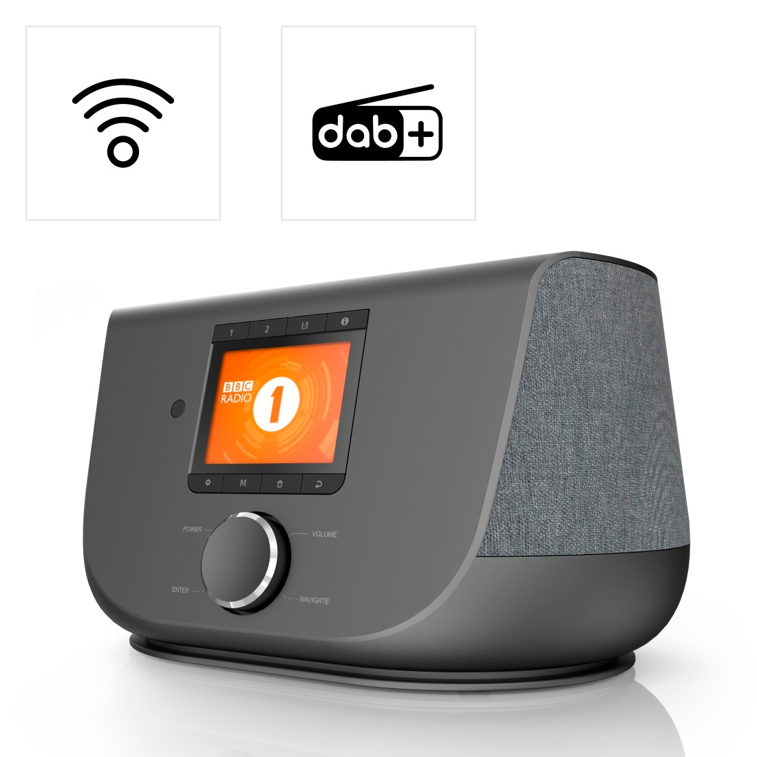 Hama Digitalradio (DAB+) »Digitalradio DIR3300SBT  FM/DAB/DAB+/Internetradio/App/Bluetooth®«, (Digitalradio  (DAB+)-Internetradio-FM-Tuner 20 W) ➥ 3 Jahre XXL Garantie | UNIVERSAL