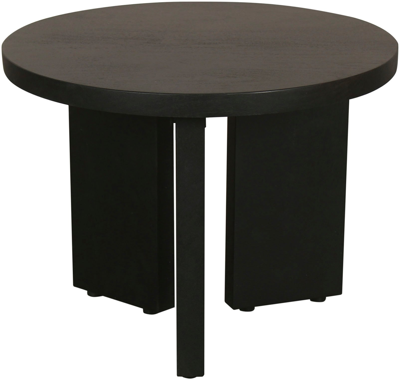 byLIVING Couchtisch »Round«, (1 St.), aus 2,5cm starkem Massivholz schwarz, einzeln oder im Set stellbar