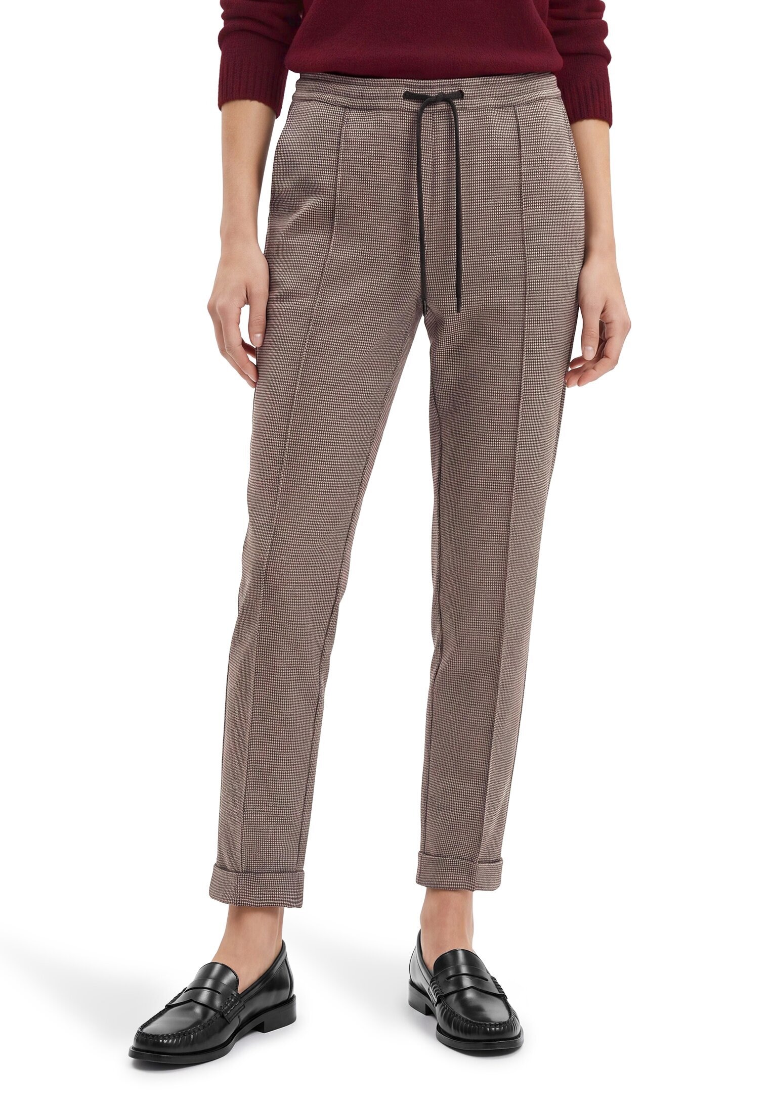 Betty&Co Stoffhose »Karo-Hose mit Bügelfalte«