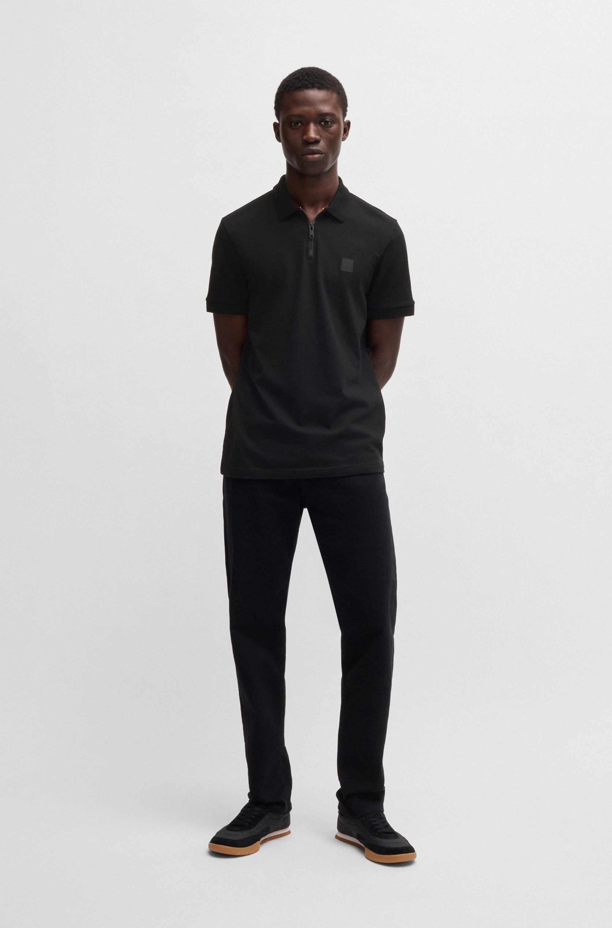 BOSS ORANGE Poloshirt »Passerzip«, mit Polokragen