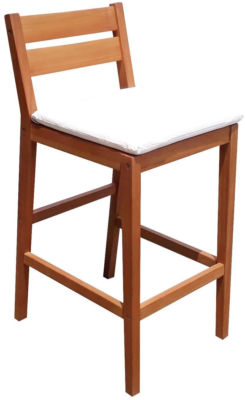 Garden Pleasure Gartenbar-Set »»MAINE«« 5 Stk. tlg. 4 Stühle, Tisch LxB: 107x60 cm, inkl Kissen