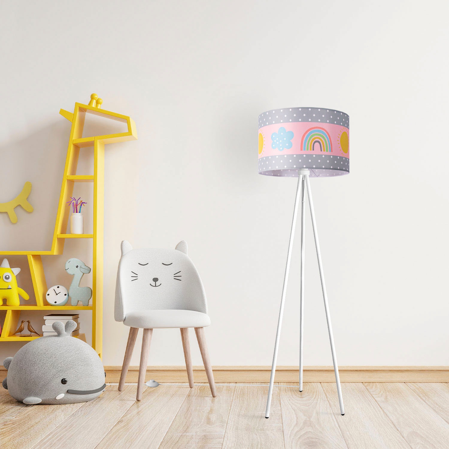Paco Home Stehlampe »Trina kaufen Sonne Wolken Kinderzimmer XXL E27 Regenbogen 3 | Cosmo«, mit Jahren Kinderlampe Garantie online Lampe Babyzimmer