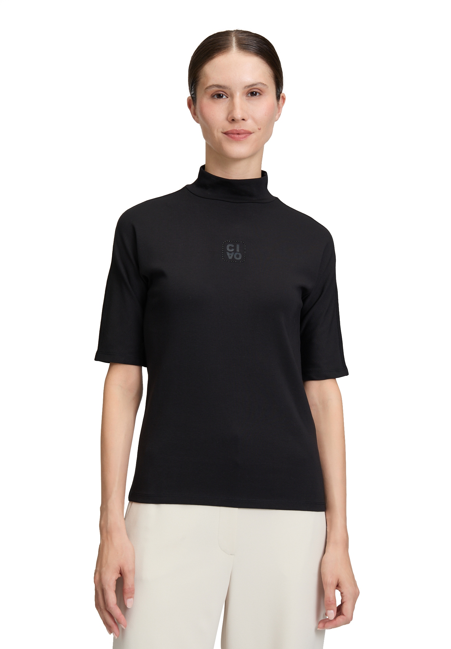 Betty Barclay Langarmshirt »Rollkragenshirt mit Stehkragen«