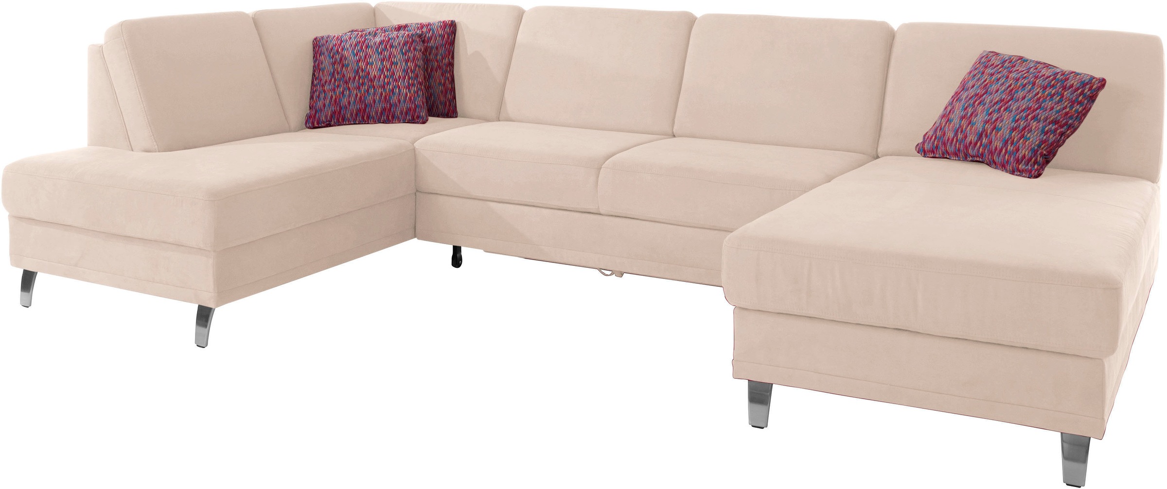 sit&more Wohnlandschaft »Clio U-Form«, wahlweise mit Bettfunktion und Bettkasten, inklusive Federkern