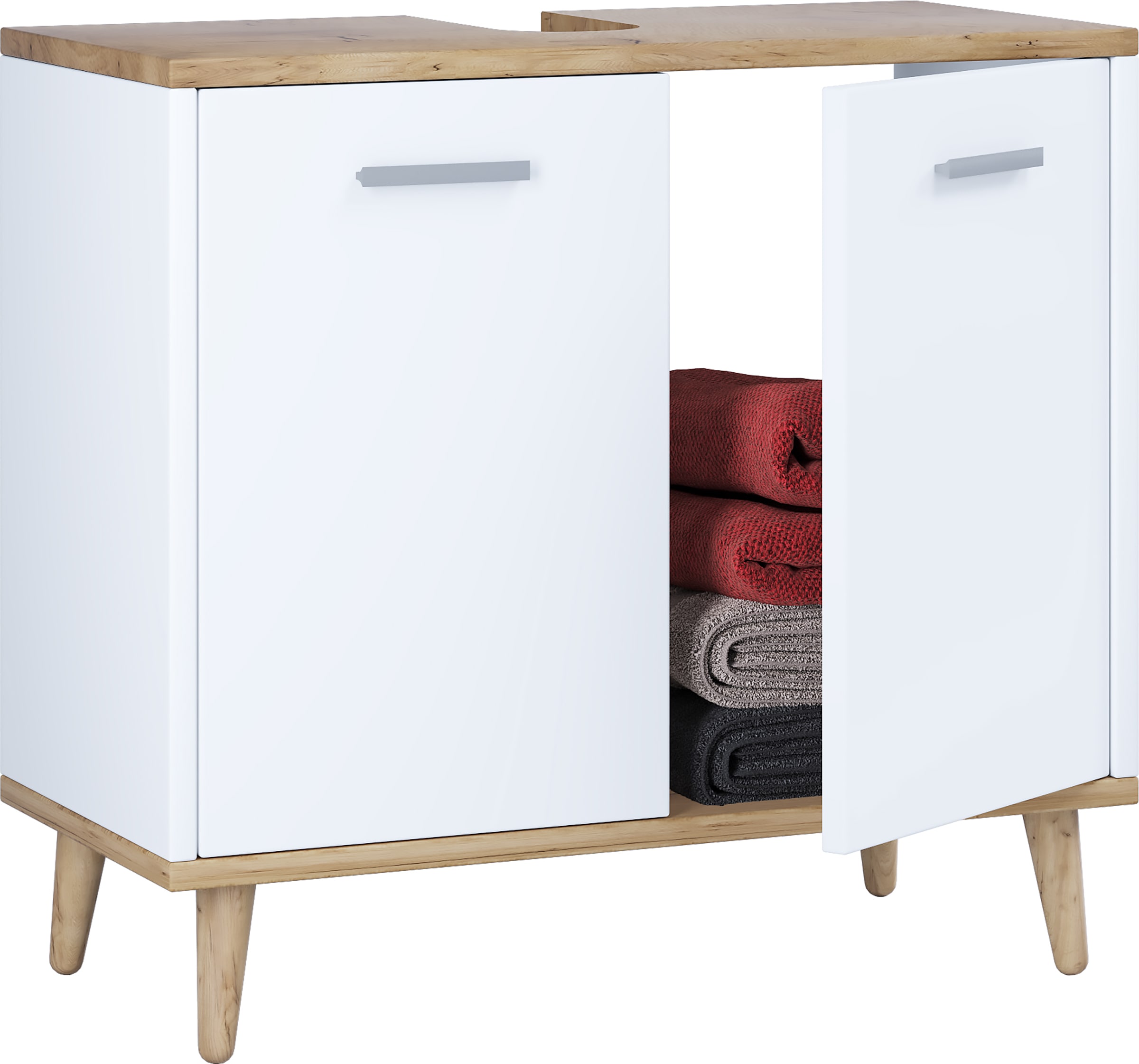 VCM Waschbeckenschrank »Holz Badmöbel Badunterschrank Waschbecken Landos« 1 Stk. tlg.
