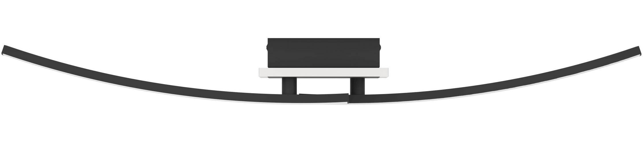 EGLO Deckenleuchte »Lungolago Deckenlampe, Bürolampe Decke aus Metall, Küchenlampe, Lampe« LED-Modul 1 Stk. Neutralweiß Wand-/Deckenleuchte - L74 x B14 x H6 cm - schwarz - 12W inkl.