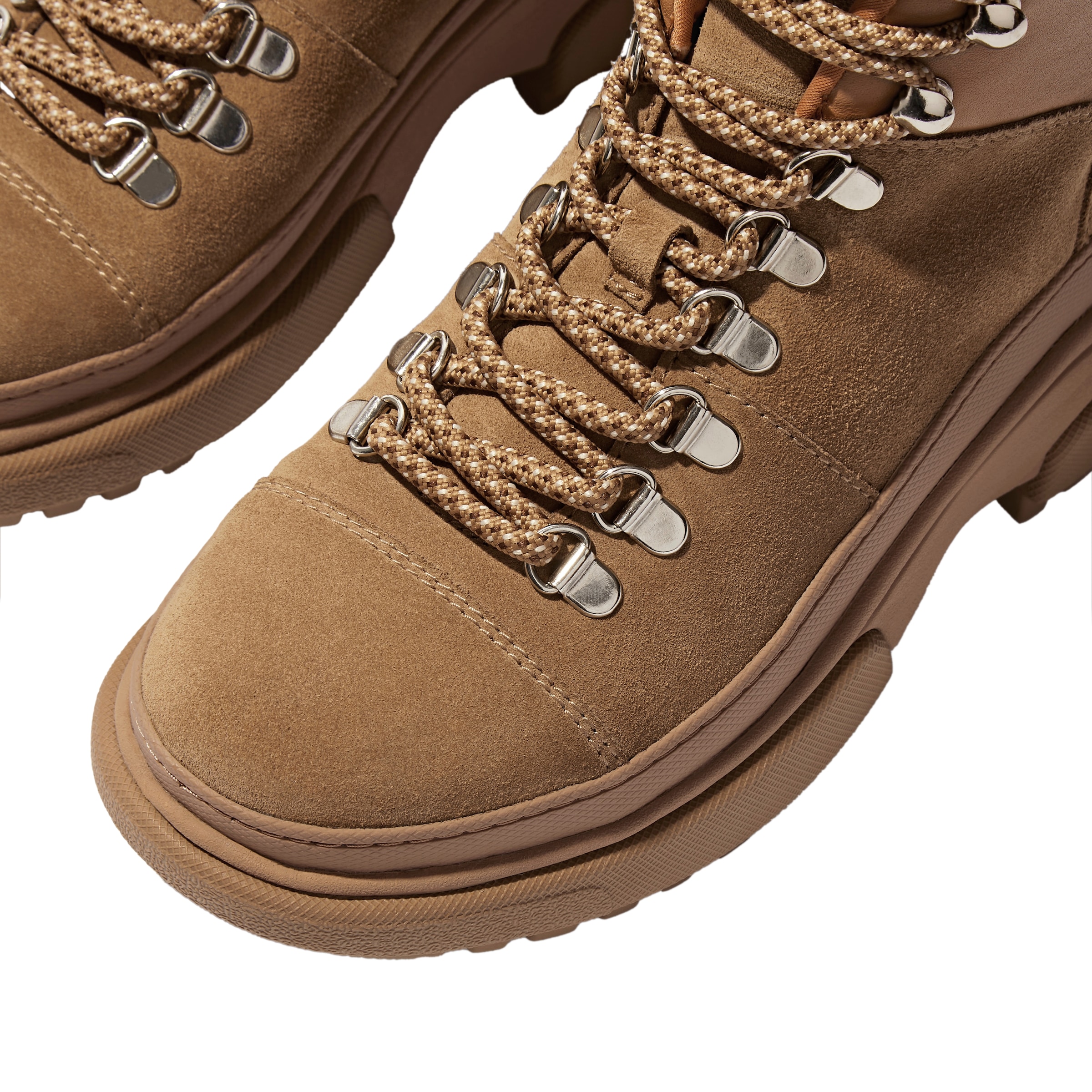 Fitflop Schnürboots »WYLDER SUEDE HIKER-LACE BOOTS«, Trekking Boots, Schnürstiefel mit robuster Plateausohle