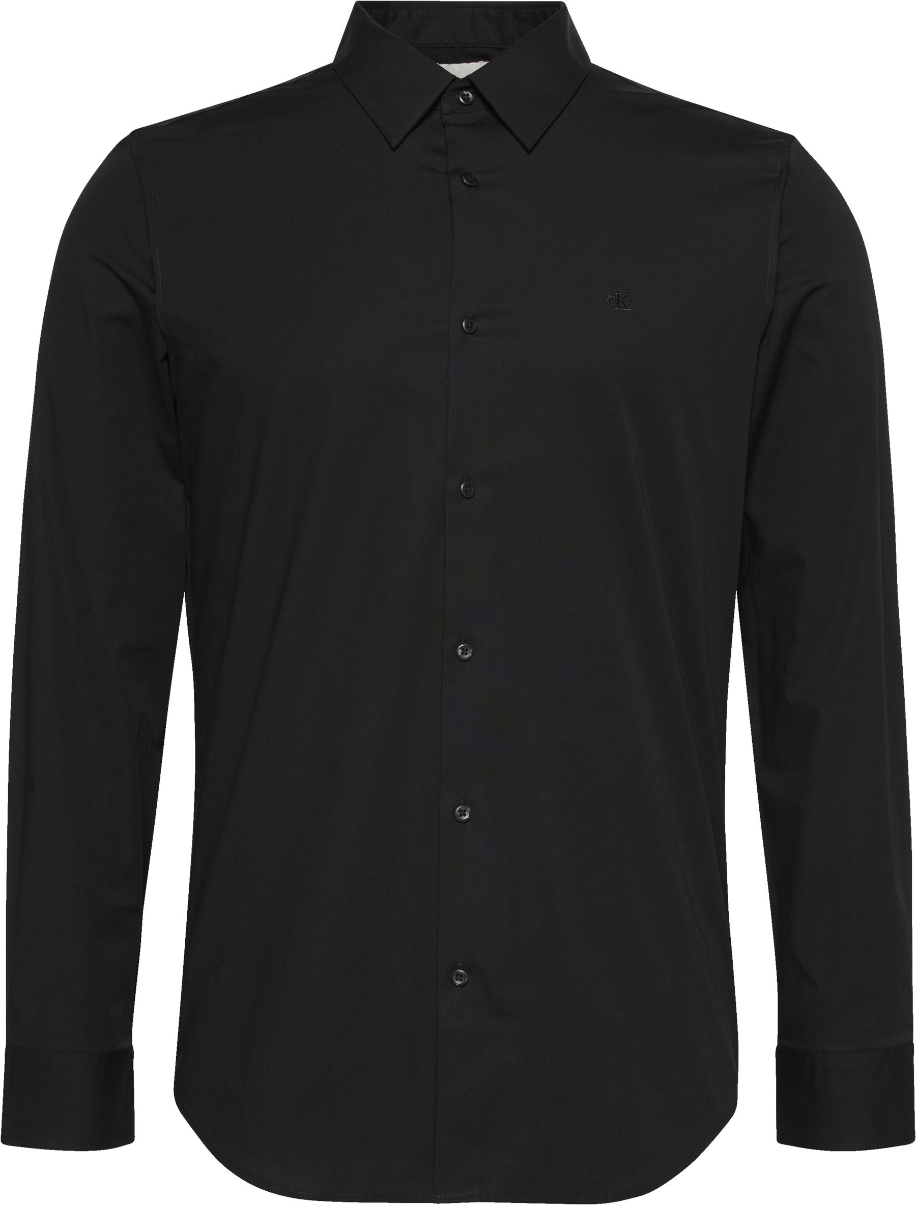 Calvin Klein Langarmhemd »LS SOLID STRETCH SLIM SHIRT«, in Unifarbe
