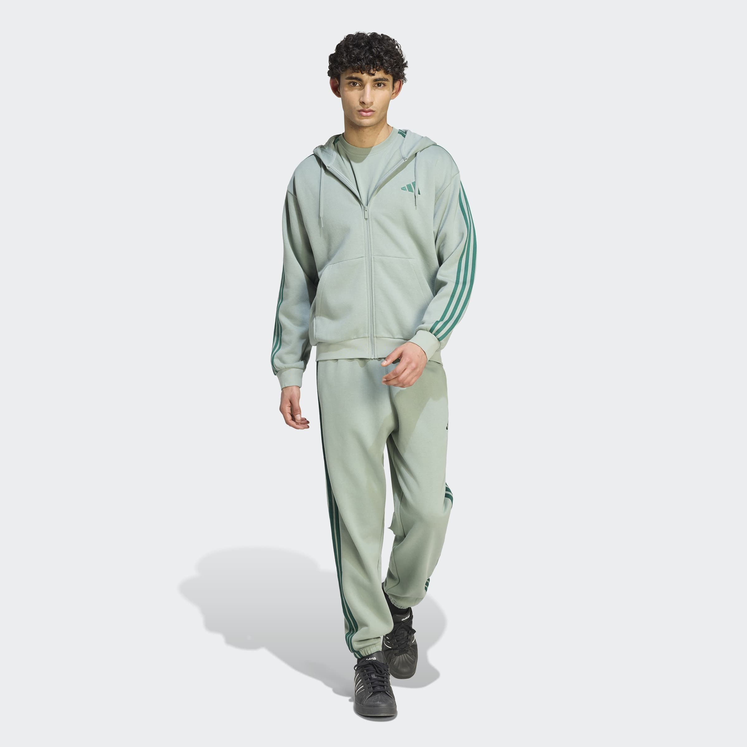 adidas Sportswear Kapuzensweatshirt »M 3S FL FZ HD«, sportlicher Stil, mit Kapuze, mit angesetzten Ärmelbündchen

