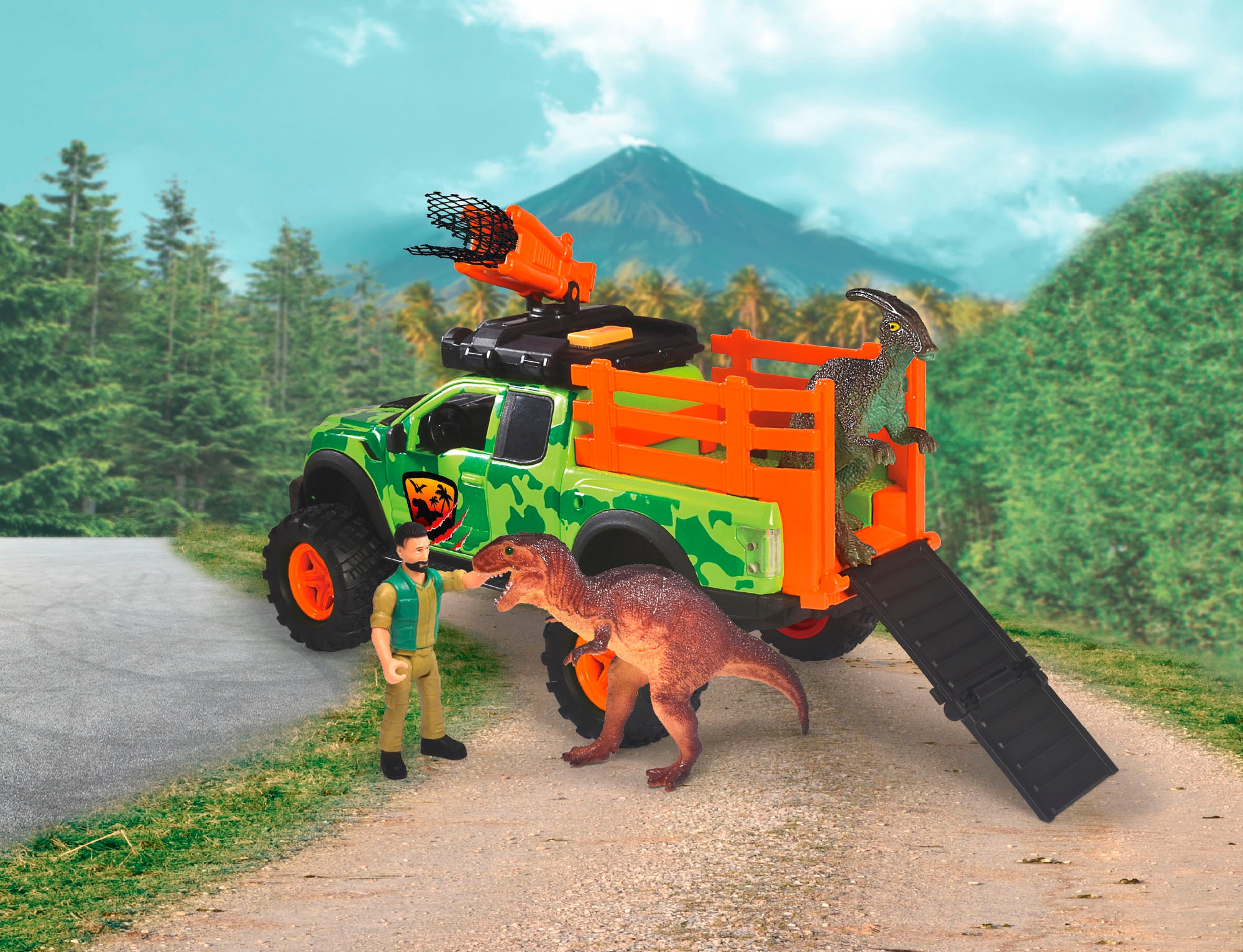 Dickie Toys Spielfigur »Spielset - Dino Hunter«, mit Licht und Sound