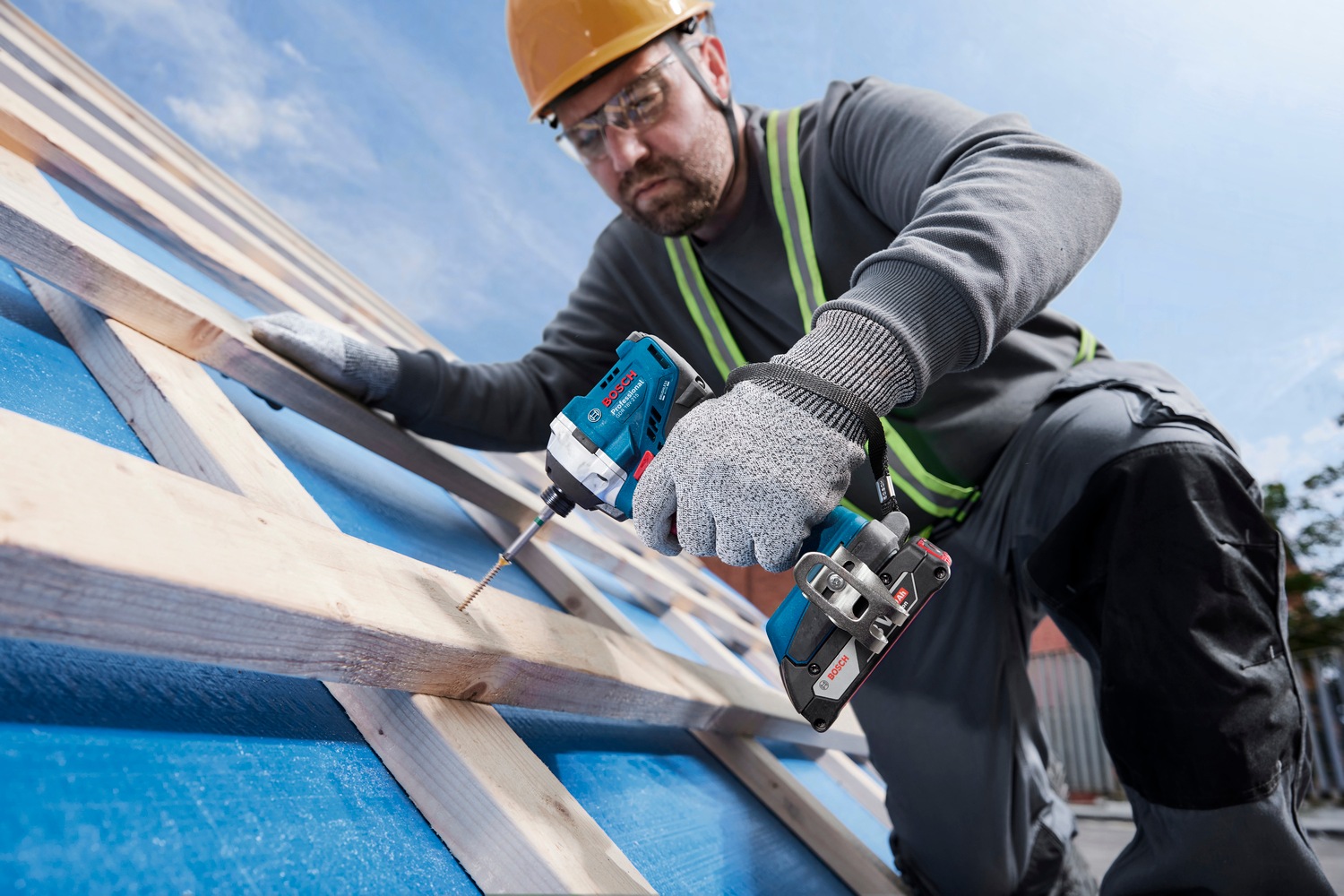 Bosch Professional Akku-Drehschlagschrauber »»GDR 18V-215«« Inkl. 2x Akku GBA 18V 4,0Ah, in L-BOXX 136