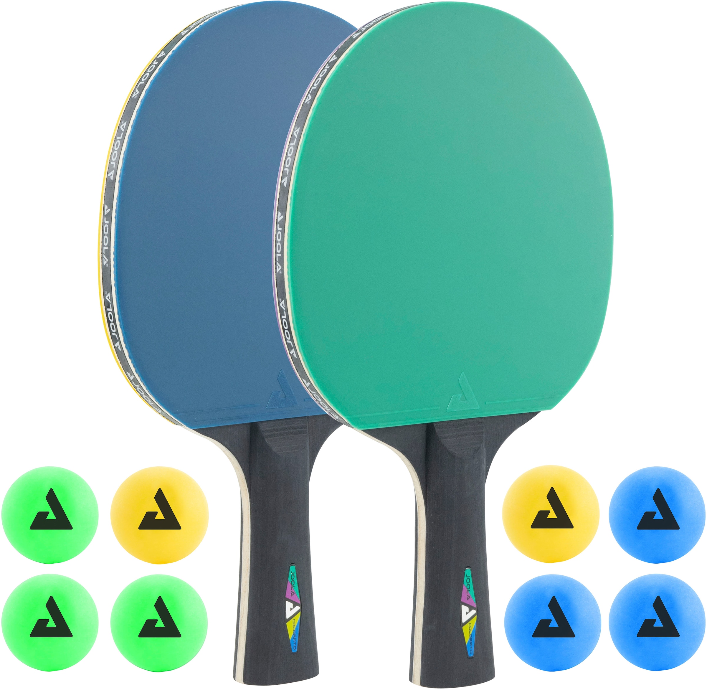 Joola Tischtennisschläger »Tischtennisschlägerset-Colorato«, tlg.) bei (Set, 10