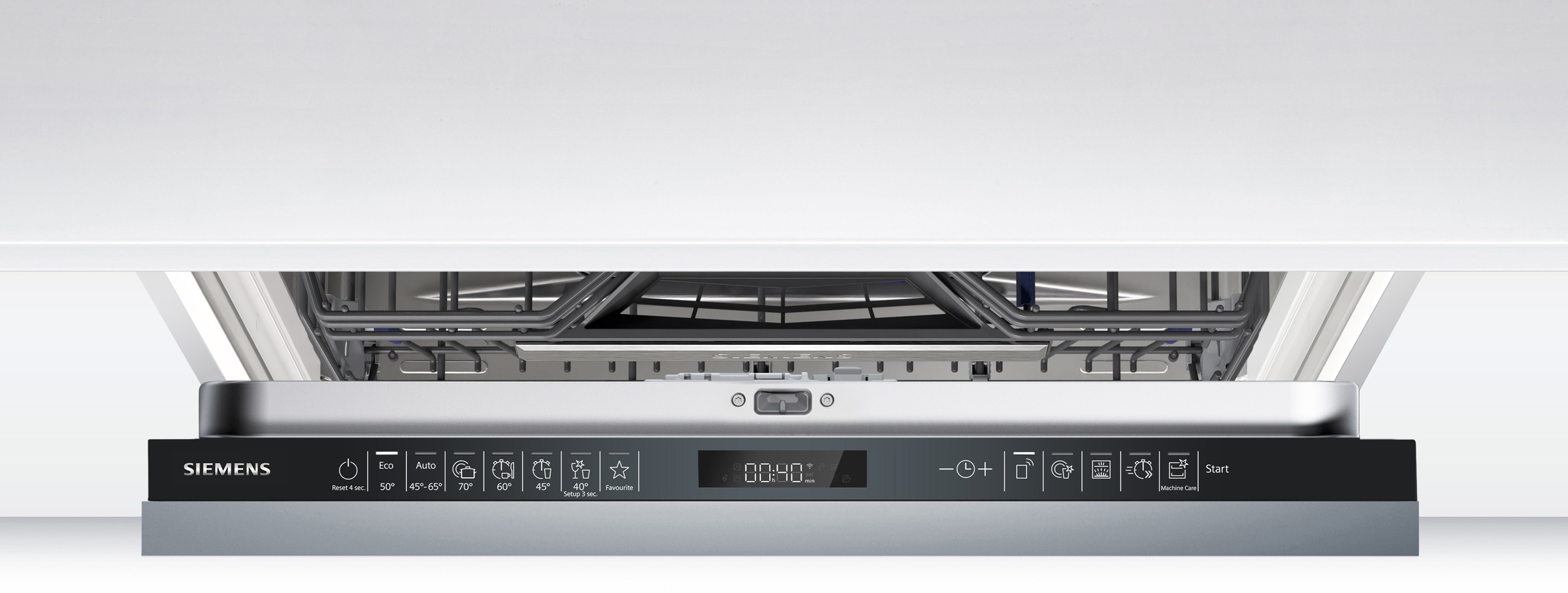 SIEMENS vollintegrierbarer Geschirrspüler iQ500 »SN65ZX17CE« 14 tlg. Maßgedecke