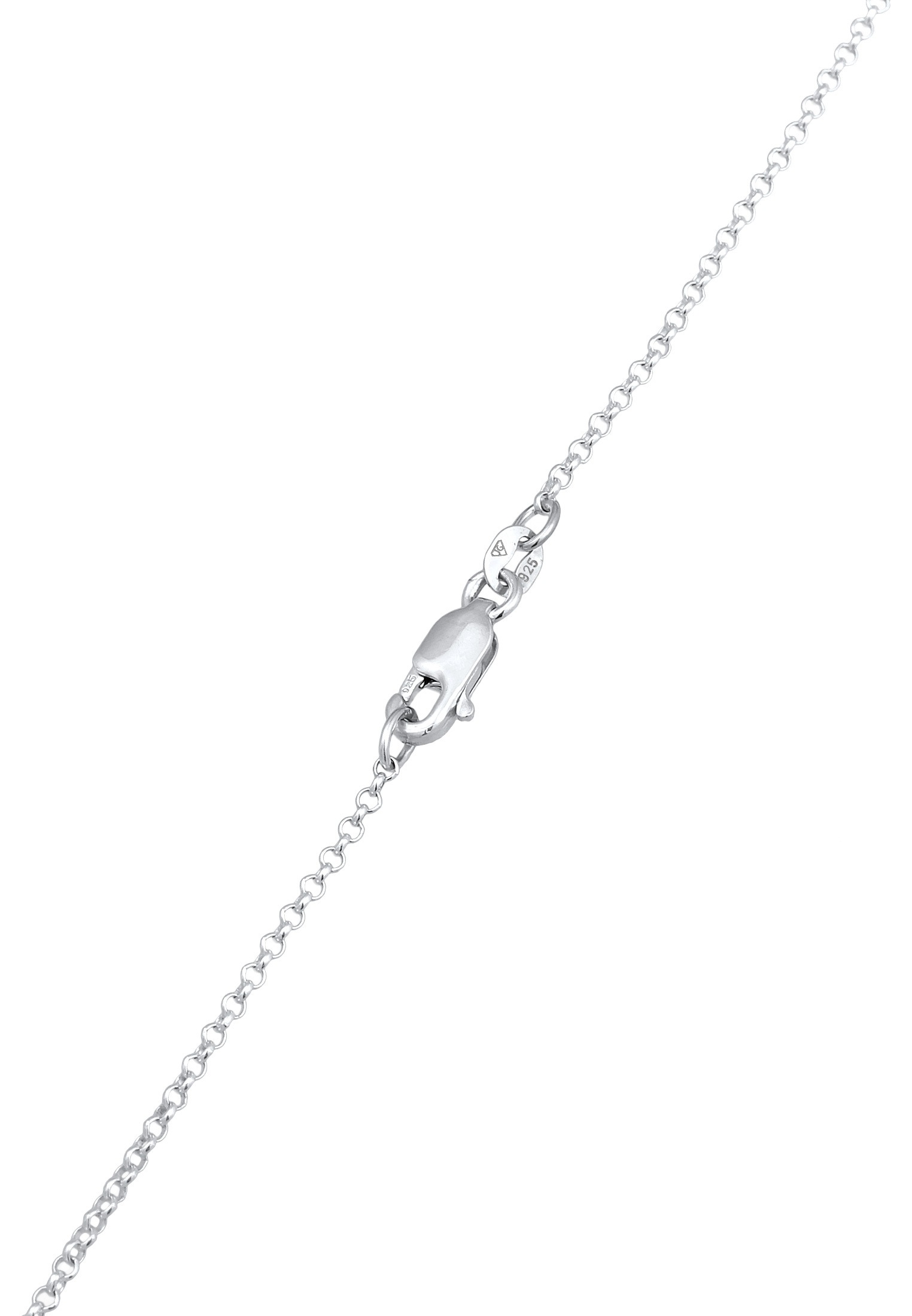 Elli DIAMONDS Silberkette »Halskette Herz Lab Grown Diamanten (0.18 ct) 925 Silber«