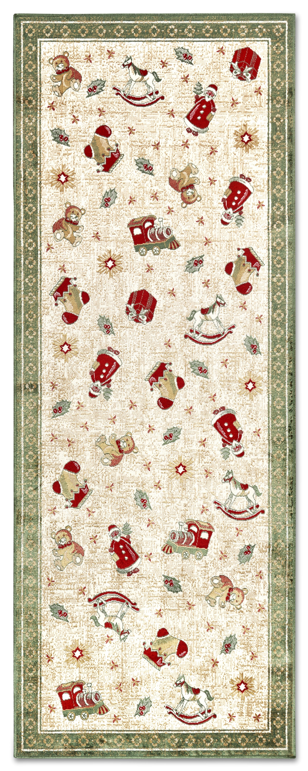 Villeroy & Boch Teppich »Nostalgic Shine Toy's Delight, eckig, rund und Läufer«, rechteckig, 6 mm Höhe, Weihnachten, Wohnzimmer, Flur, Geschenk, Toys Delight, Dekoration