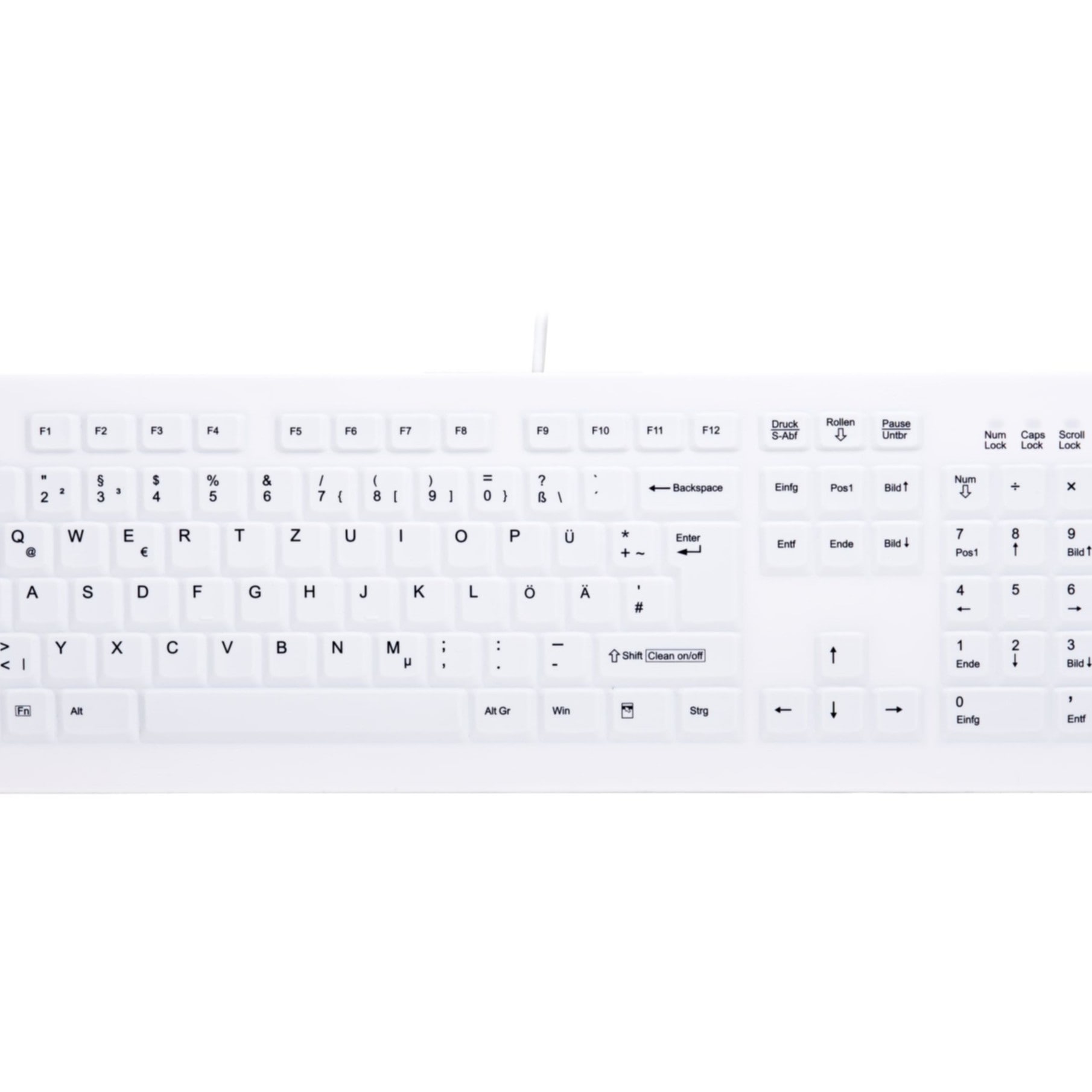 Cherry Tastatur »AK-C8100F-U1-W/GE«, (Ziffernblock-Windows-Sperrtaste)