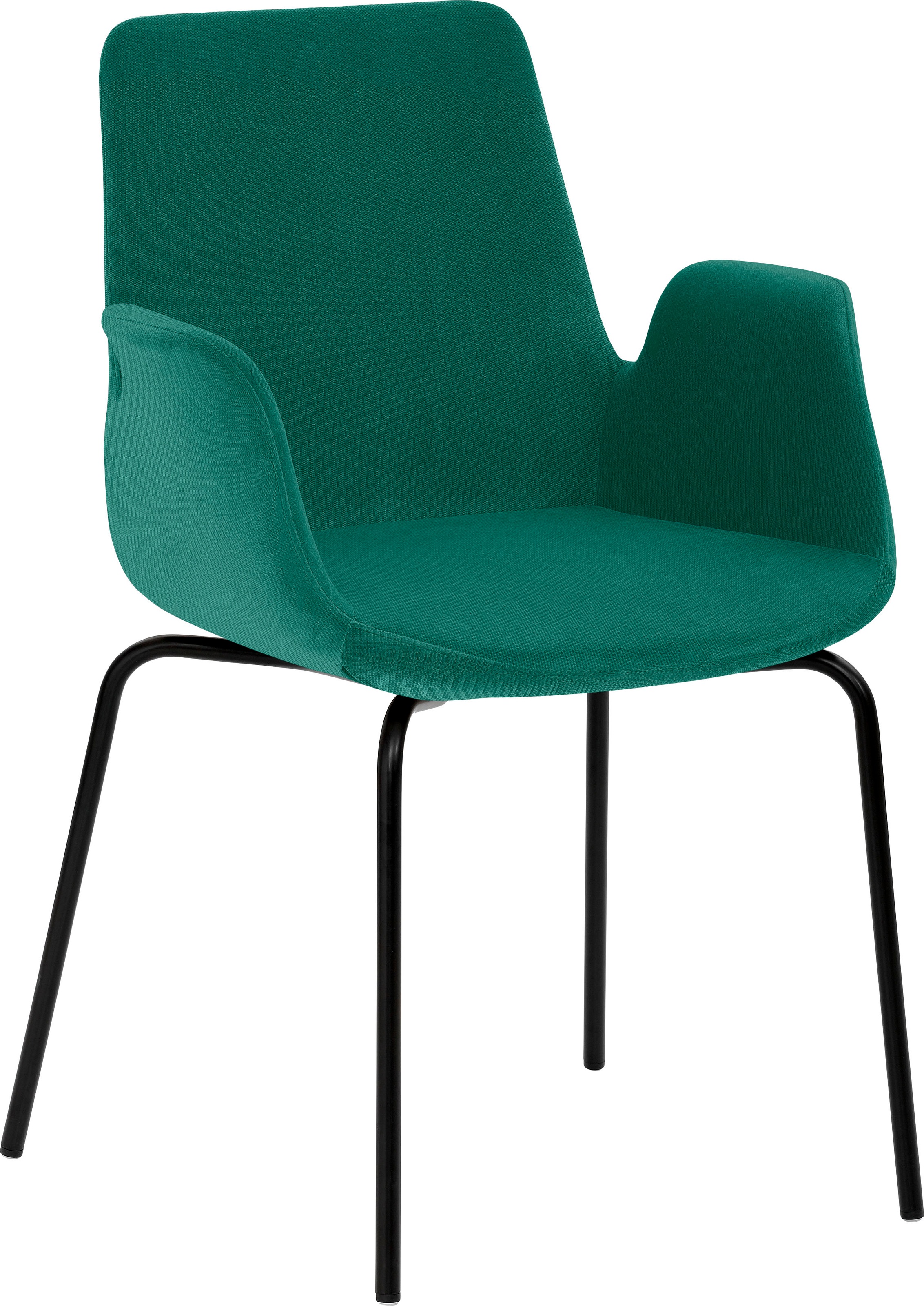 Mayer Sitzmöbel, Bürostuhl »Sessel myHELIOS« (), petrol + Schwarz, Metall, Polyester, B/H/T: 58 cm x 86 cm x 59 cm, petrol + Schwarz