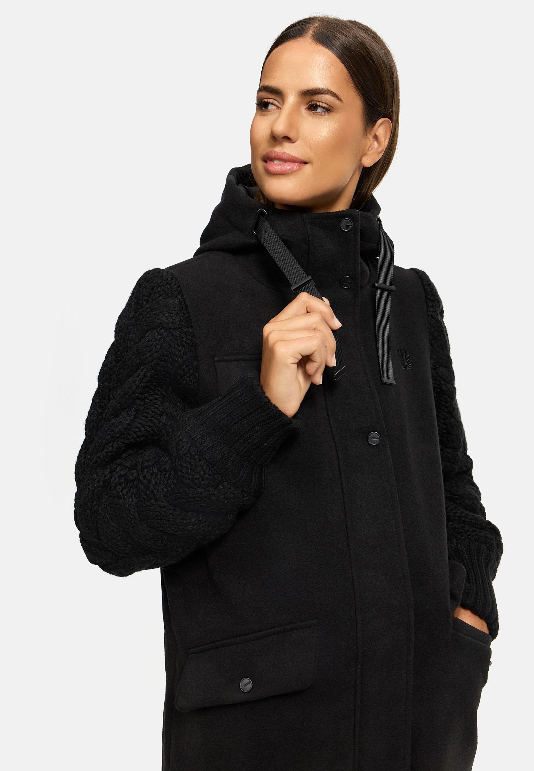 Navahoo Kurzmantel »Wintermantel Knit Babe 14«