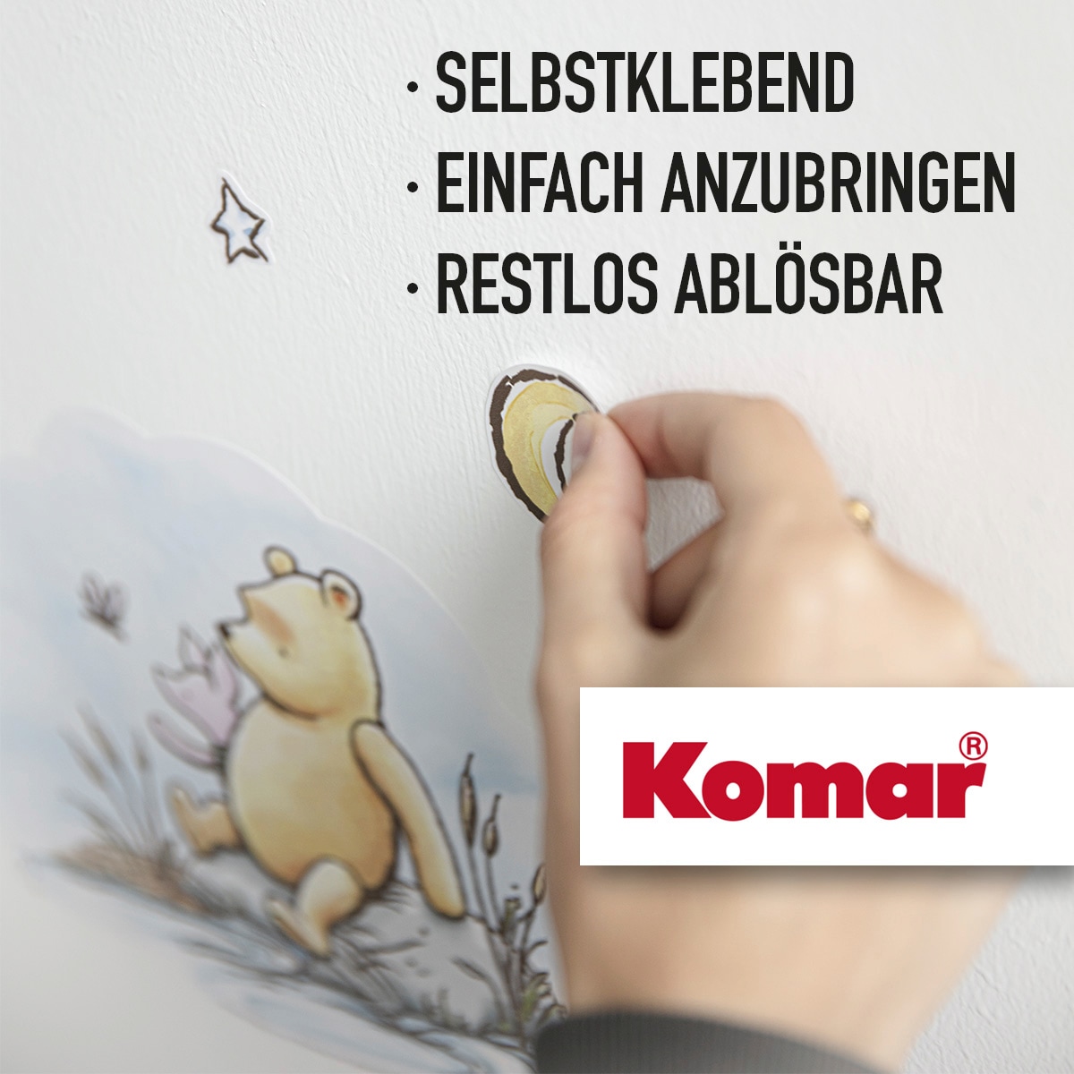 Komar Wandtattoo »Clone Wars Badges - Größe 100 x 70 cm«, (10 St.), selbstklebend, Wandsticker, Kinderzimmer