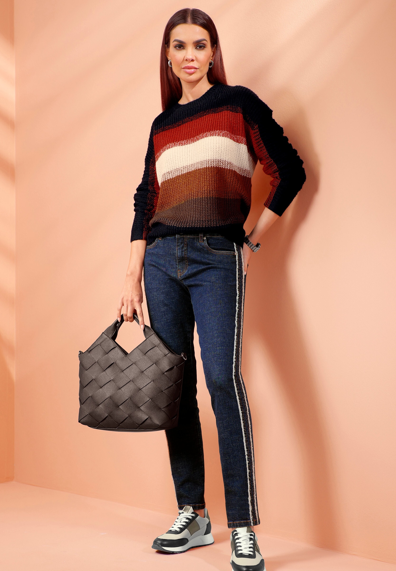 heine Strickpullover »Pullover Streifenpullover«