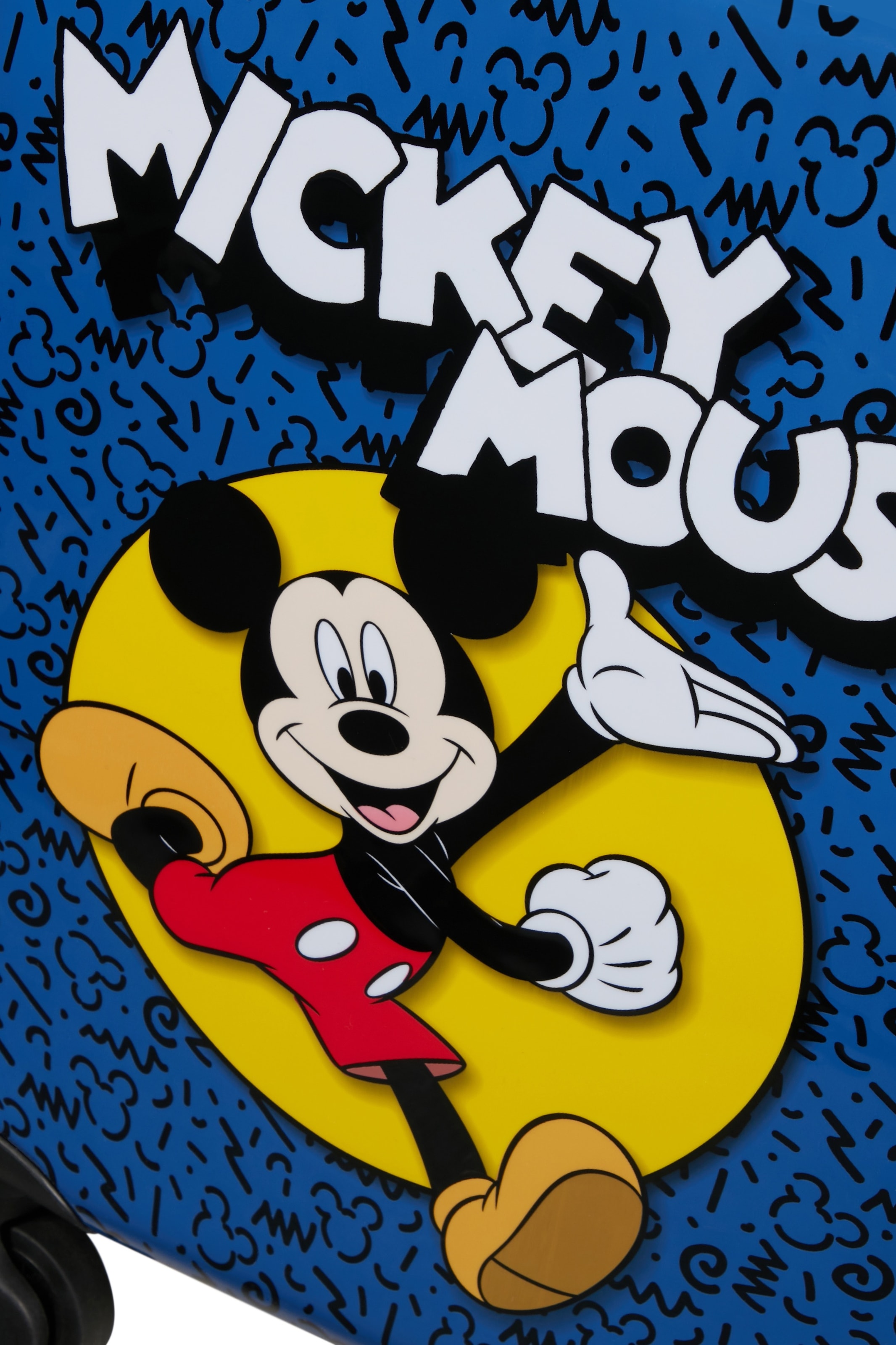 Samsonite Kinderkoffer »DAYDREAM DISNEY, Mickey Happy« 24 l 4 Rollen mit oberem Fach und Trennpolster, mit unterem Fach und Kreuzspanngurt