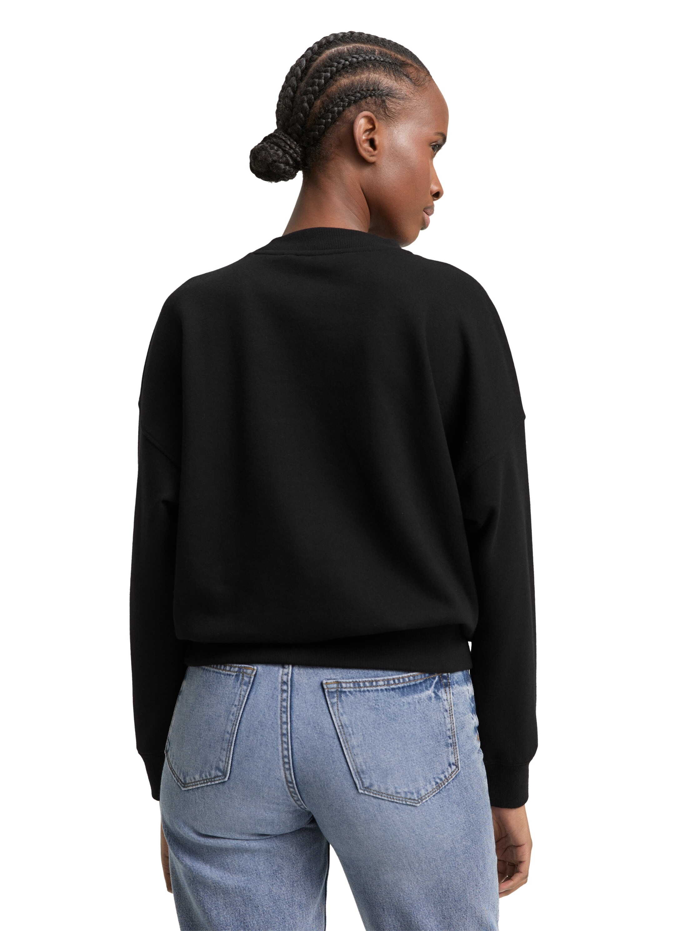 TOM TAILOR Denim Sweatshirt , mit Rippbündchen

