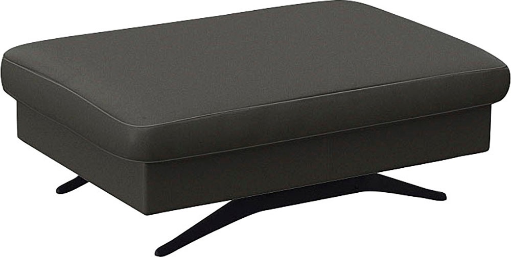 FLEXLUX Pouf »Glow Sitzhocker, Polsterhocker«, Hocker mit Stauraum, Fuß schwarz