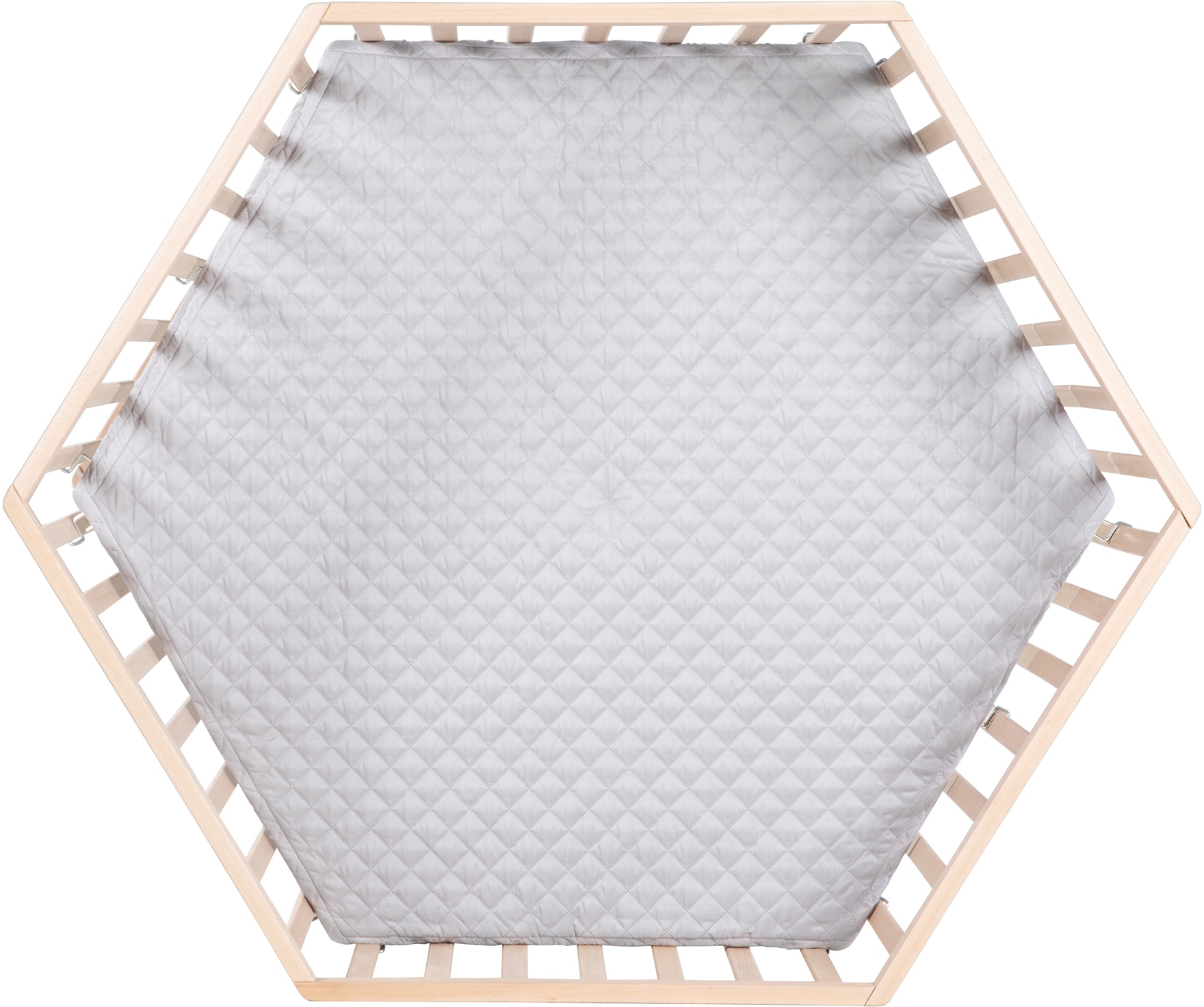 roba® Laufgitter »Style, buche, 6-eckig«, bis 15 kg, mit Schutzeinlage und Nestchen