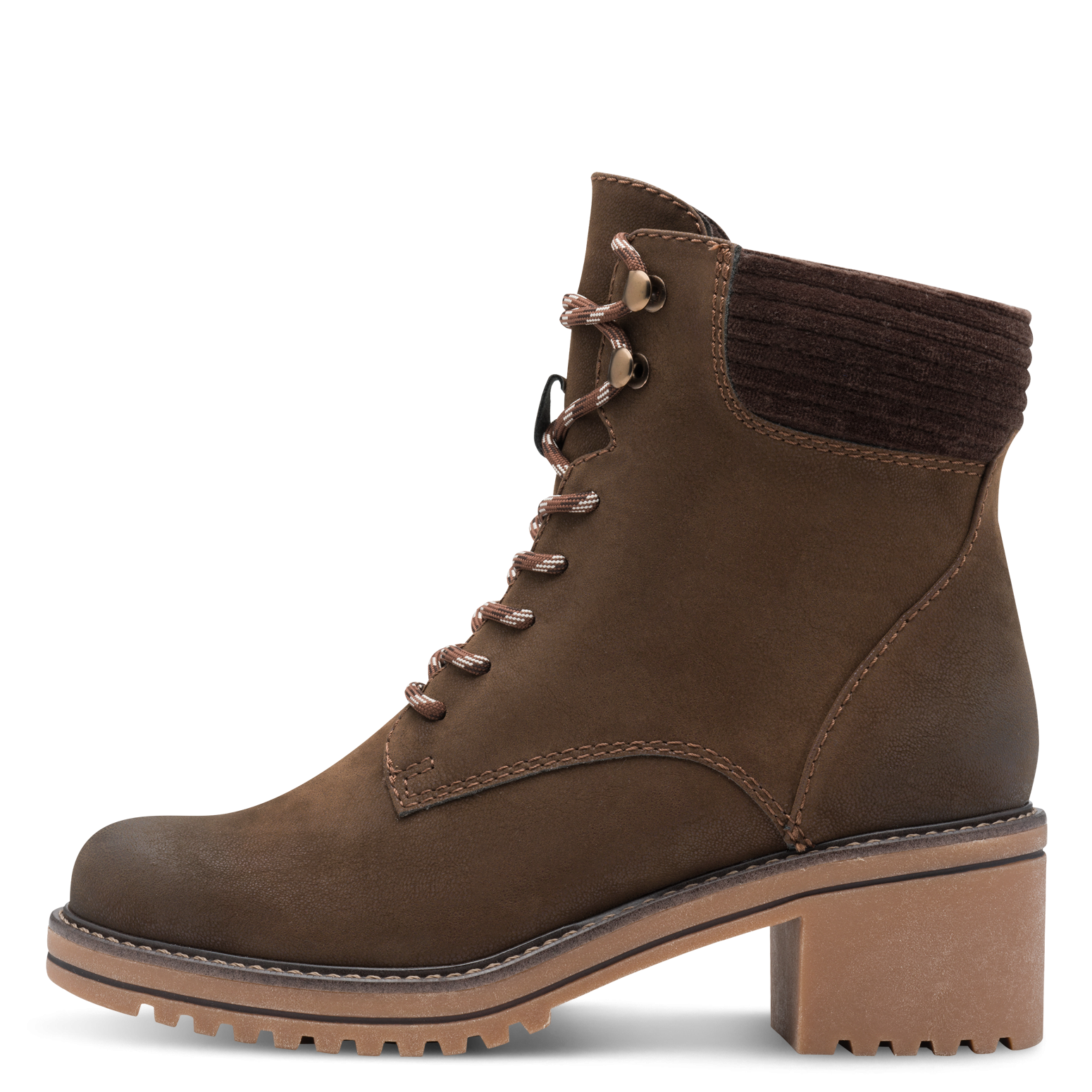 MARCO TOZZI Winterstiefelette  , Blockabsatz, Schnürboots, Winterboots mit Haken im Bergsteigerlook