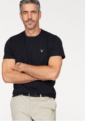 Gant T-Shirt »ORIGINAL T-SHIRT CREW«, kleine Kontrast-Logostickerei kaufen