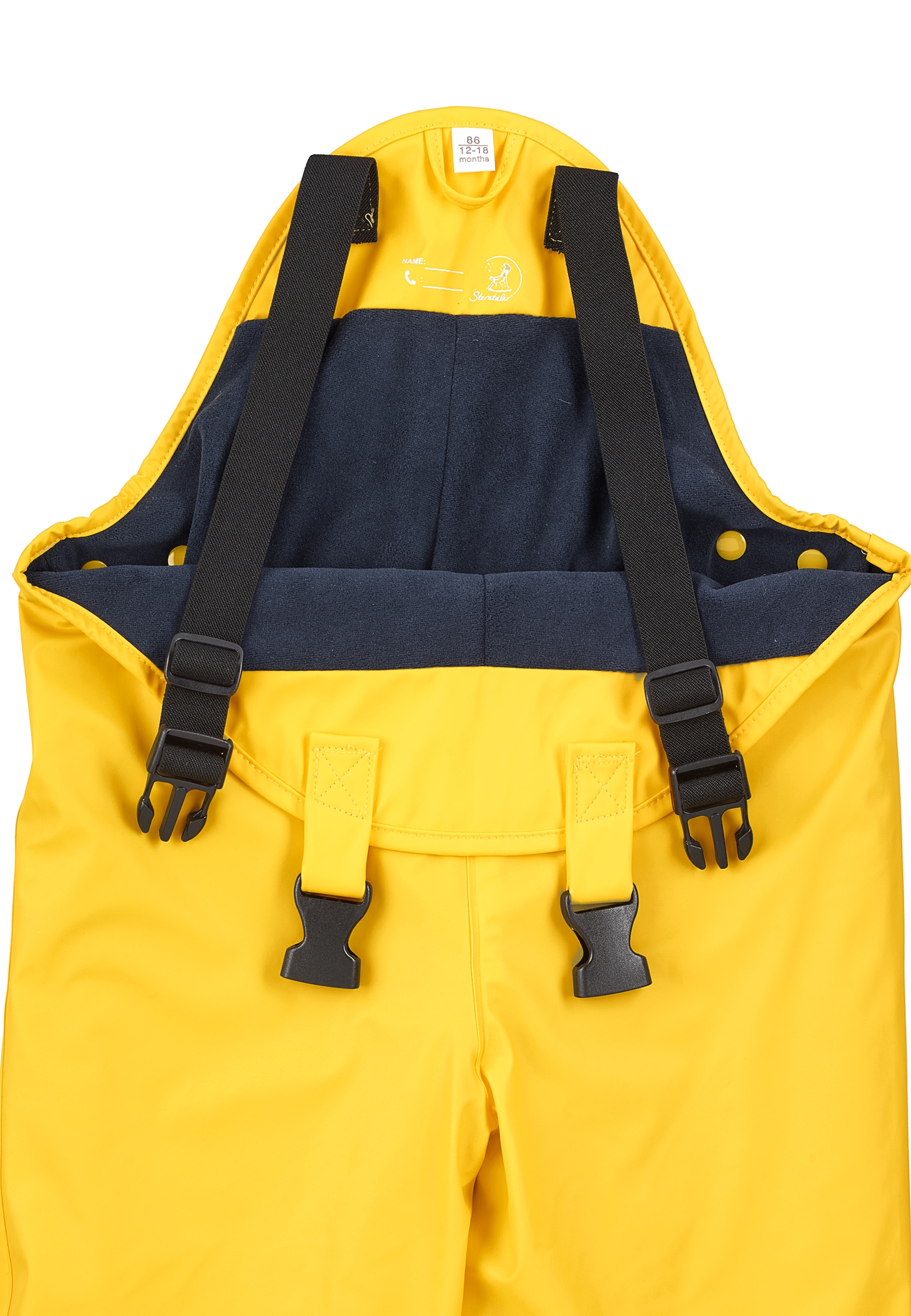 Sterntaler® Regenhose »Regenträgerhose gefüttert uni«