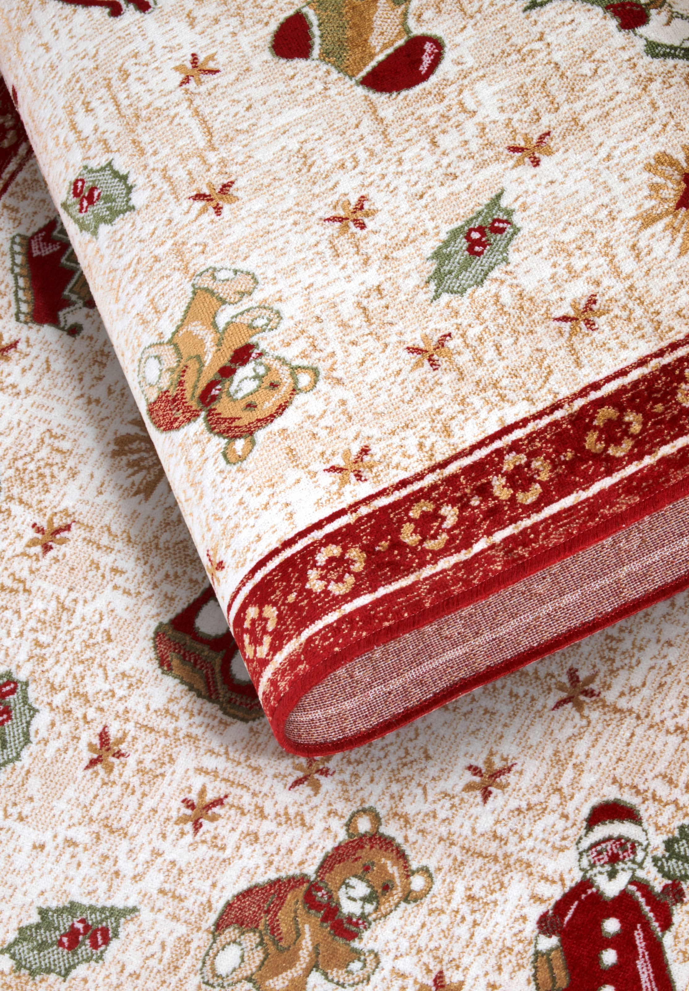 Villeroy & Boch Teppich »Nostalgic Shine Toy's Delight, eckig, rund und Läufer« rechteckig 6 mm Höhe Weihnachten, Wohnzimmer, Flur, Geschenk, Toys Delight, Dekoration