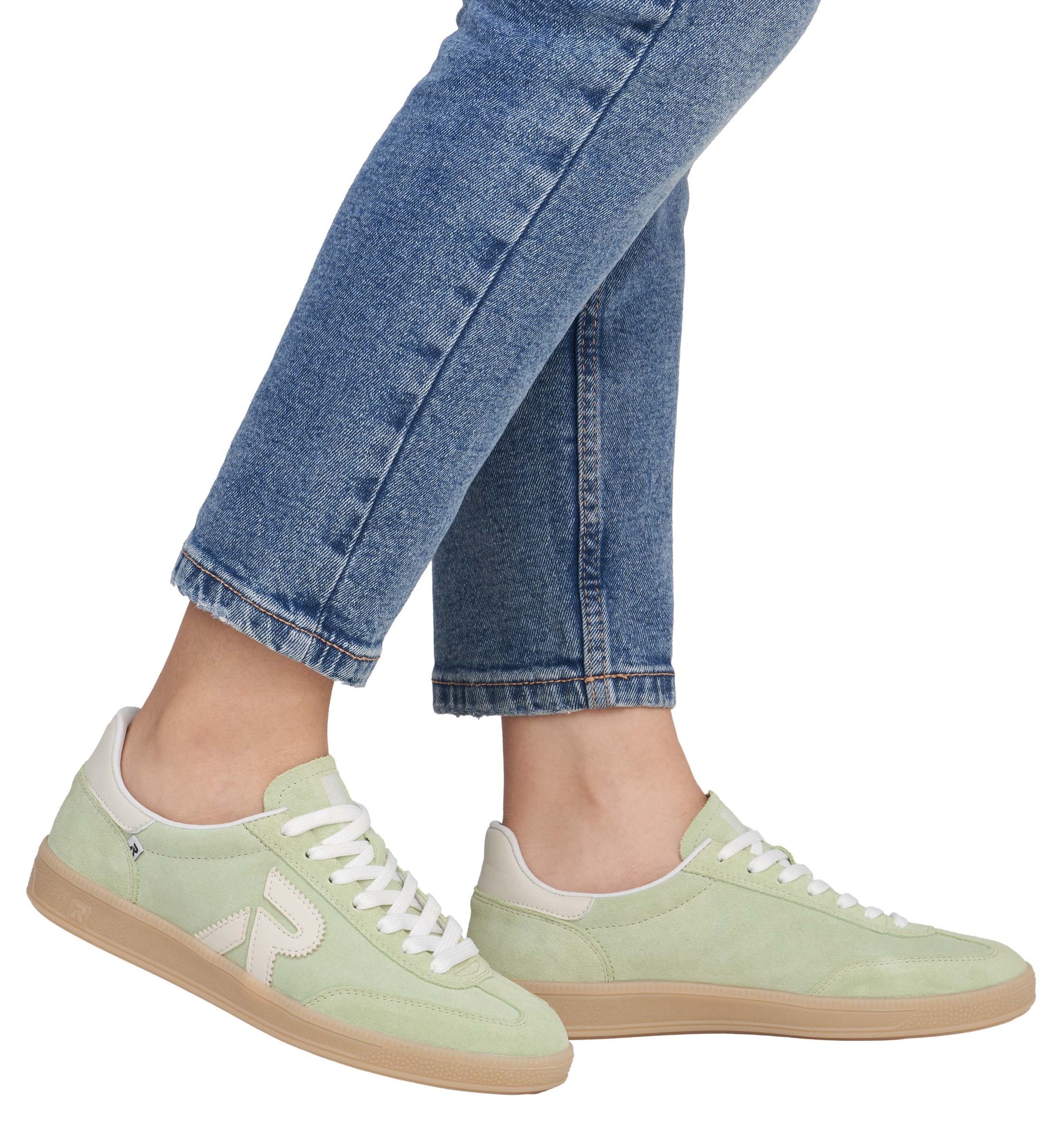 RIEKER Sport Sneaker »San Diego Swing2GO«, Retro-Sneaker, Freizeitschuh, Halbschuh mit herausnehmbarem Fußbett