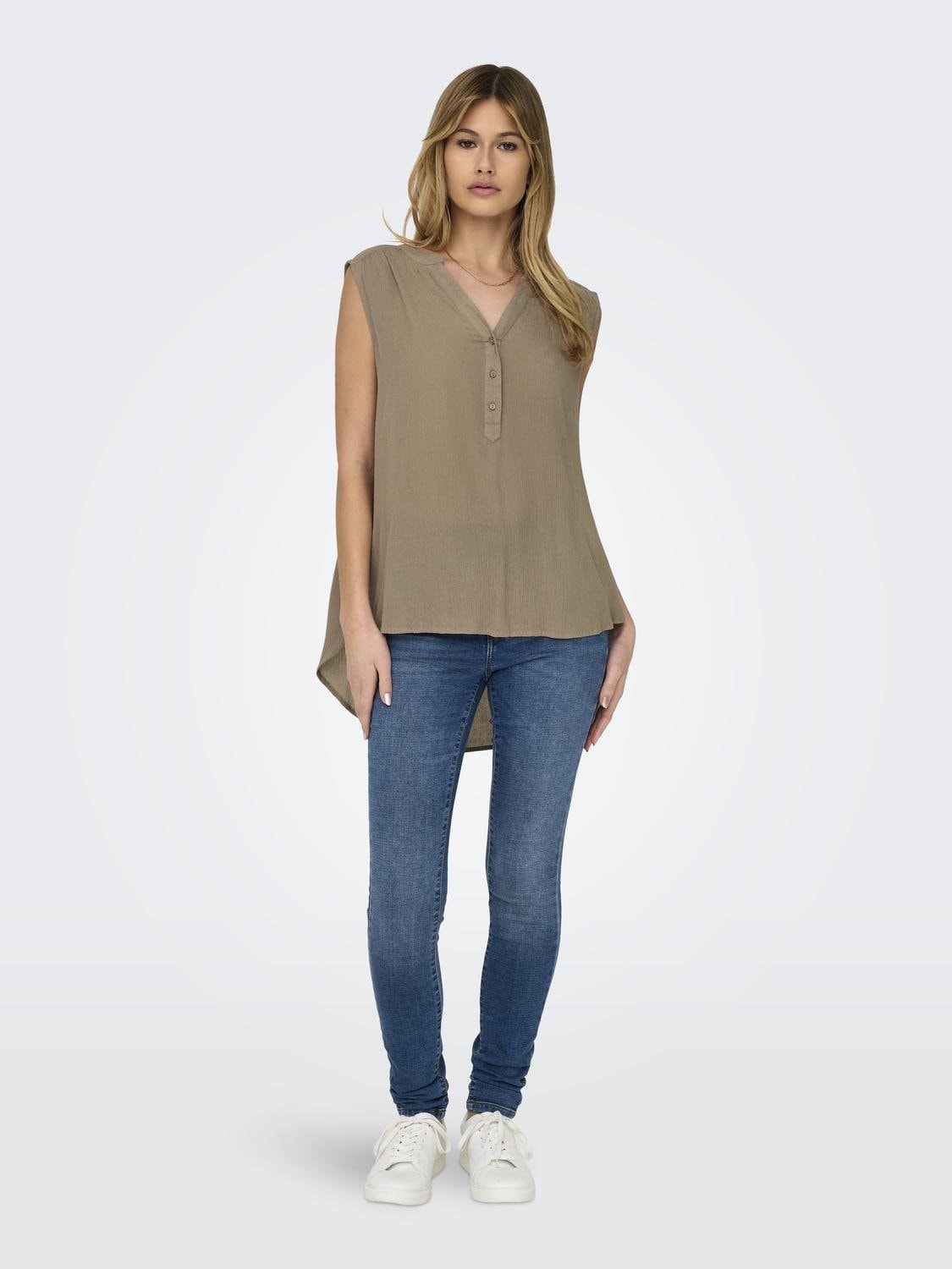 ONLY Blusentop »ONLJETTE LIFE S/L TOP WVN NOOS«