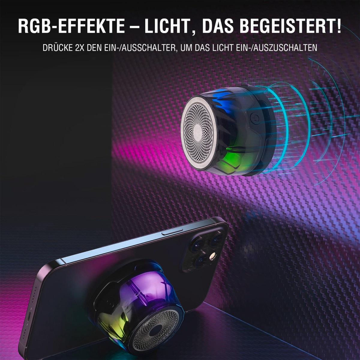 4smarts Bluetooth-Lautsprecher »Bluetooth-Speaker SoundCharge MagSafe-kompatibel«