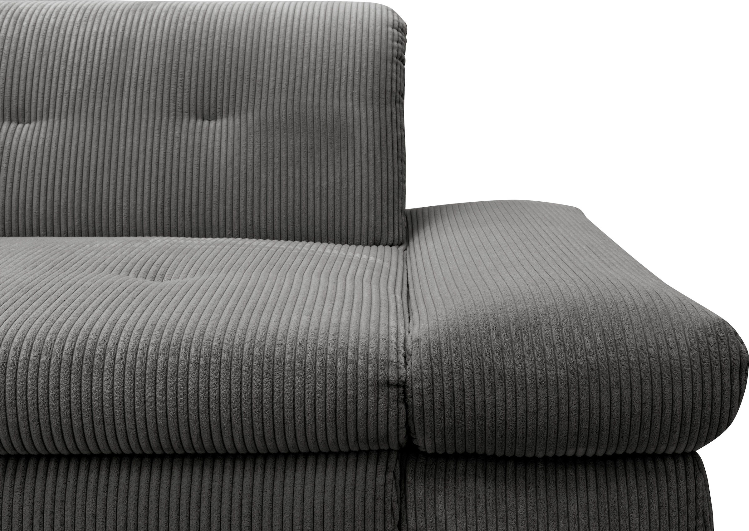 DOMO collection Ecksofa »Moric B/T/H 300/172/80 cm, auch in Cord, L-Form«, XXL-Format, wahlweise auch mit Bettfunktion und Armverstellung