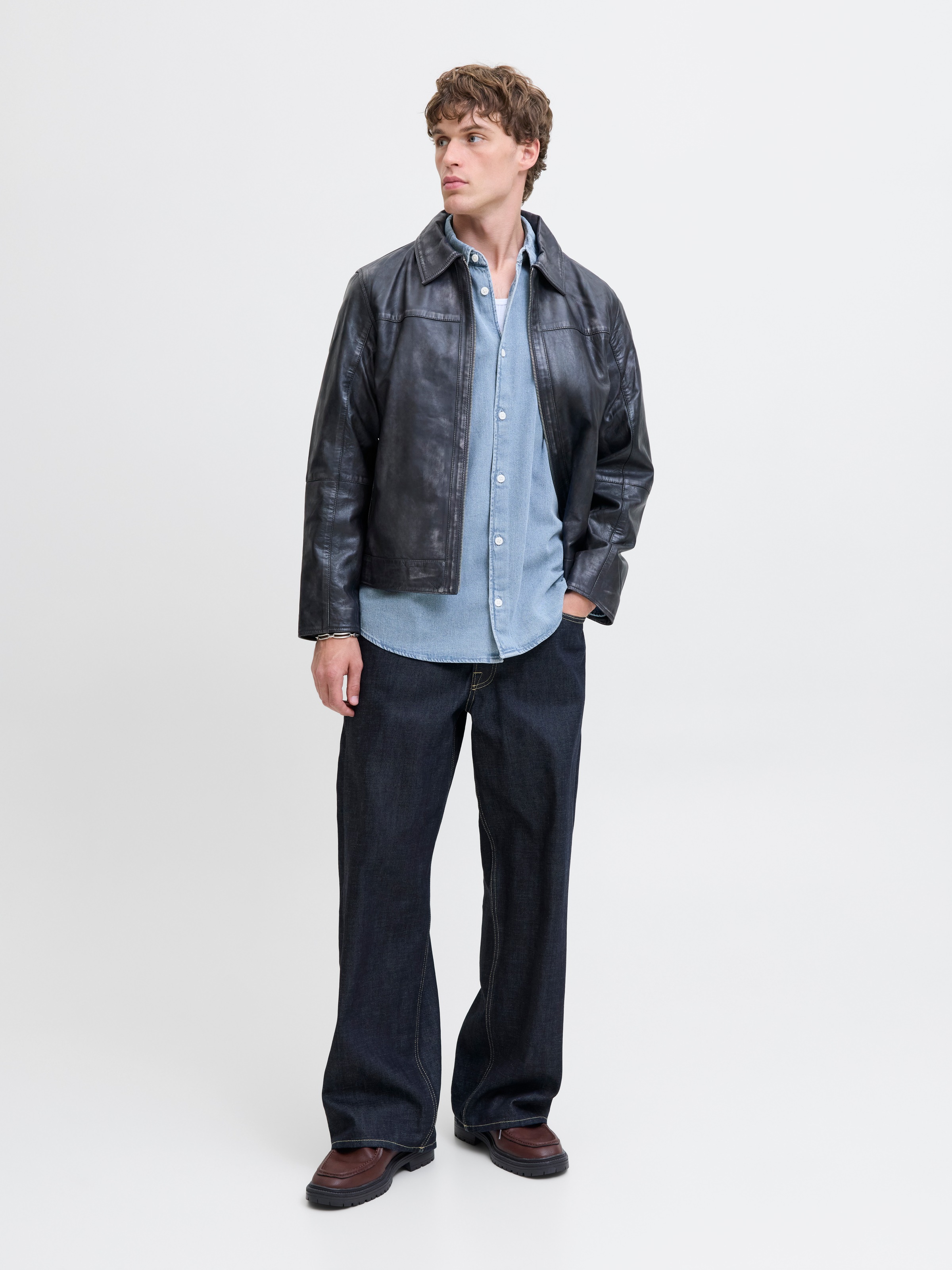 Jack & Jones Langarmhemd »JORNORREBRO DENIM SHIRT LS SN«
