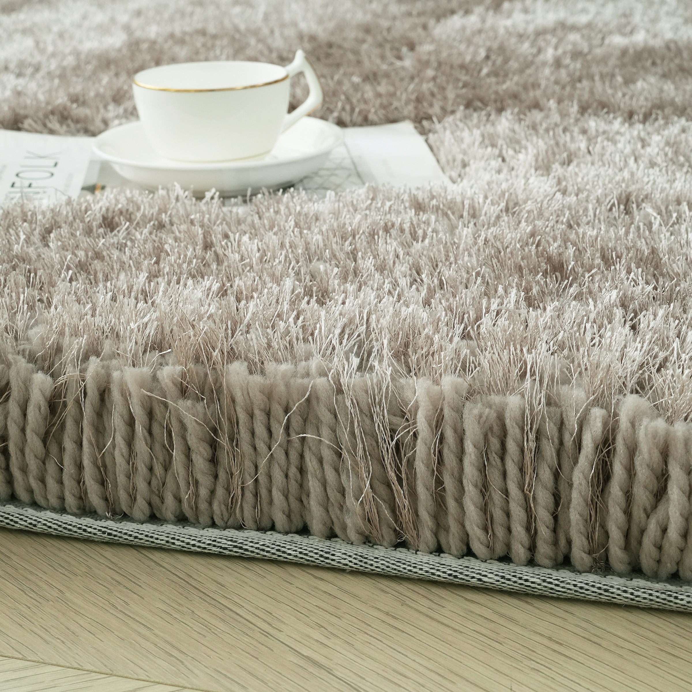 OTTO home Hochflor-Teppich »Micro exclusiv Teppich, sehr hoher Flor, weich durch Mikrofaser« rechteckig 78 mm Höhe sehr weich, flauschig, uni, Wohnzimmer, Schlafzimmer