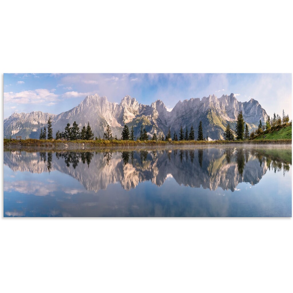 Artland Wandbild »Wilder Kaiser in Tirol«, Bilder von Europa, (1 St.), als Alubild, Outdoorbild, Leinwandbild, Poster, Wandaufkleber