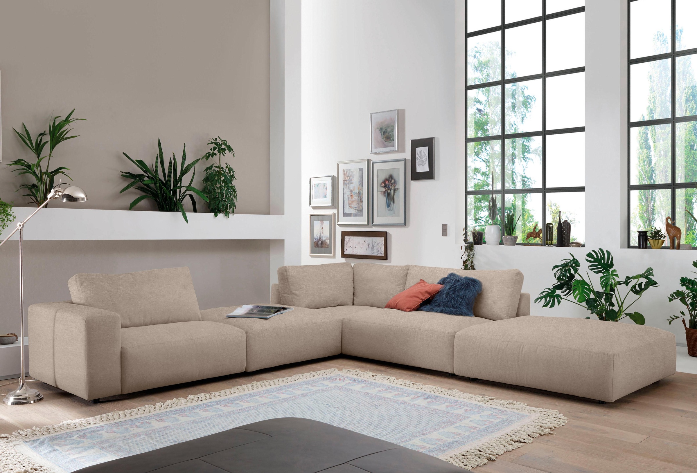 Musterring Ecksofa »LUCIA L-Form«, in vielen Qualitäten und 4 verschieden Nähten
