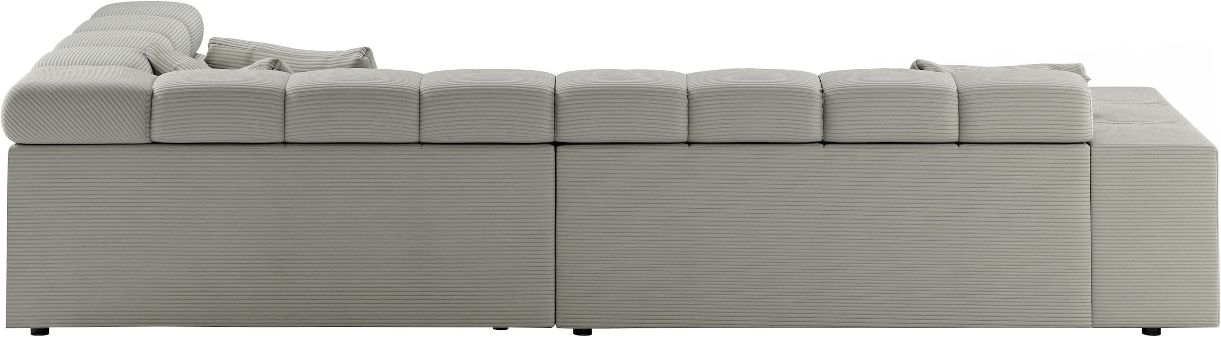 INOSIGN Ecksofa »Ancona incl. Kopfteilverstellung, OTTOs Choice, Breite 319cm, L-Form« wahlweise motorische Sitztiefenverstellung, auch in Cord + Easy Care