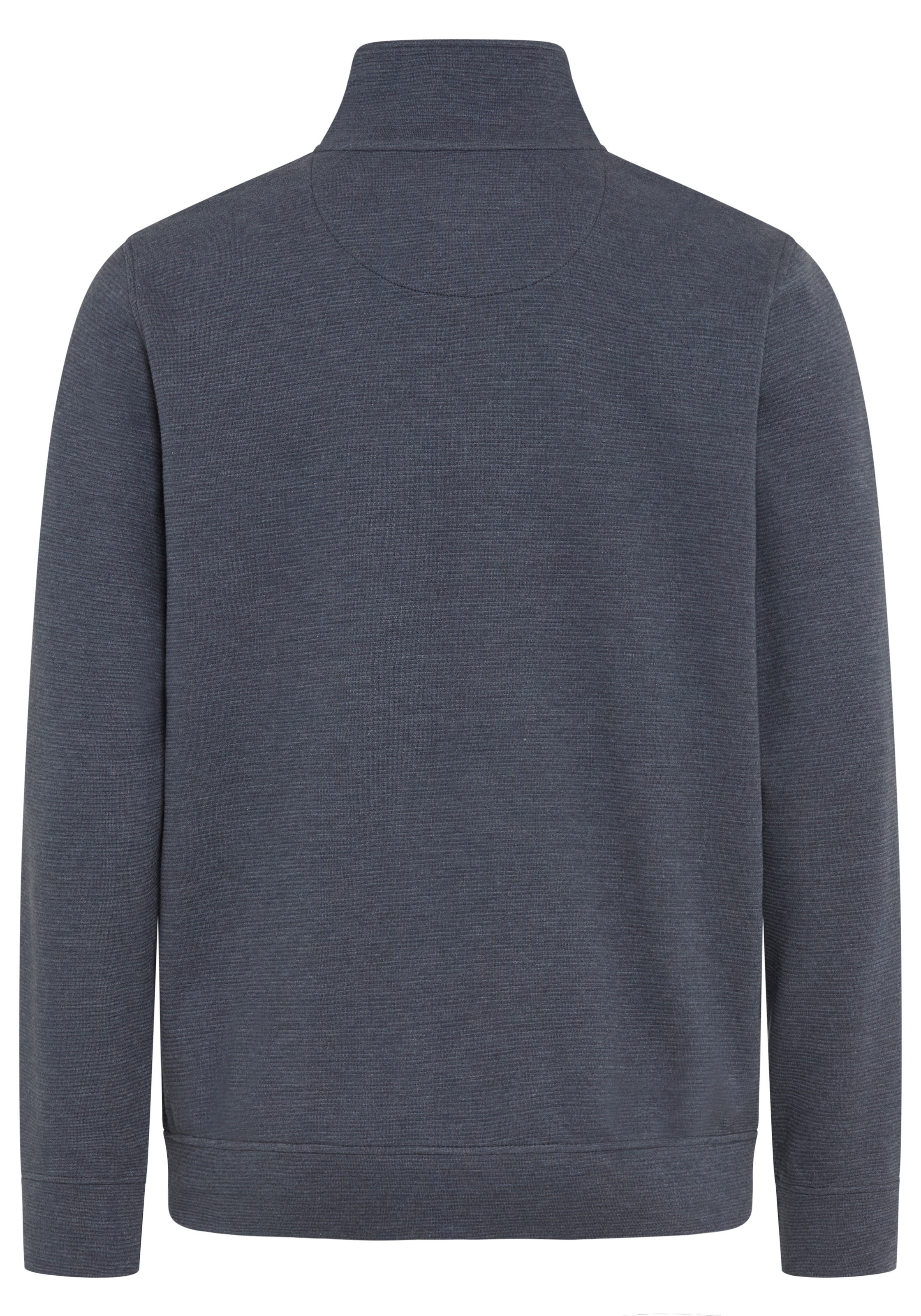 Man's World Sweatjacke mit hochschließendem Kragen, markante Querteilungsnaht