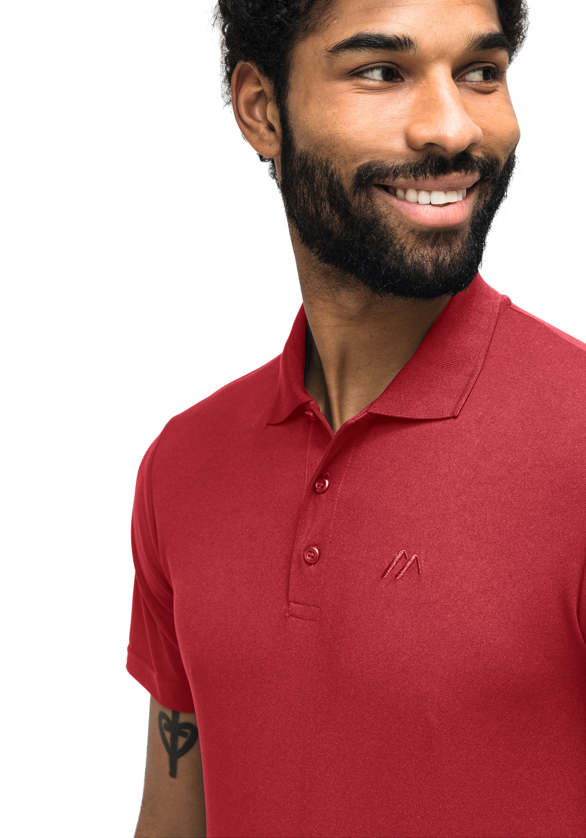 Maier Sports Funktionsshirt »Ulrich«, Herren Poloshirt, kurzarm Freizeit-Shirt mit Hemdkragen, Reg. Fit