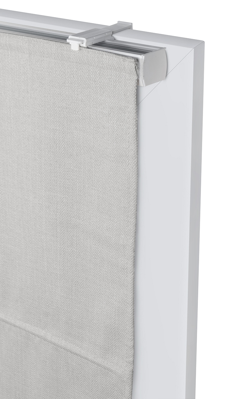 my home Rollo »RIOLA« verdunkelnd Blendschutz | Sichtschutz | Verdunkelung ohne Bohren freihängend Faltrollo in trendiger Leinenoptik, einfache Montage