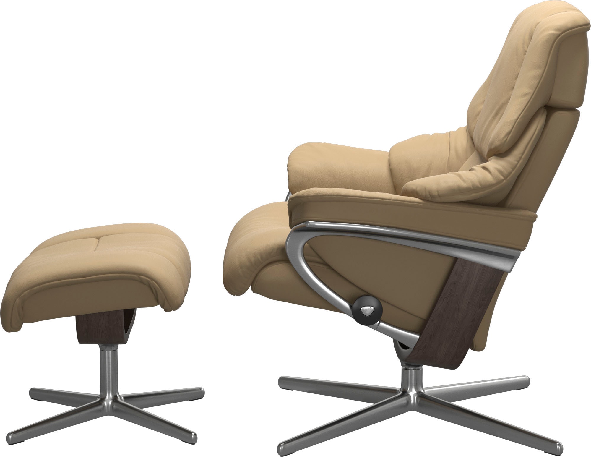 Stressless® Fußhocker »Reno«, mit Cross Base, Größe S, M & L, Holzakzent Wenge