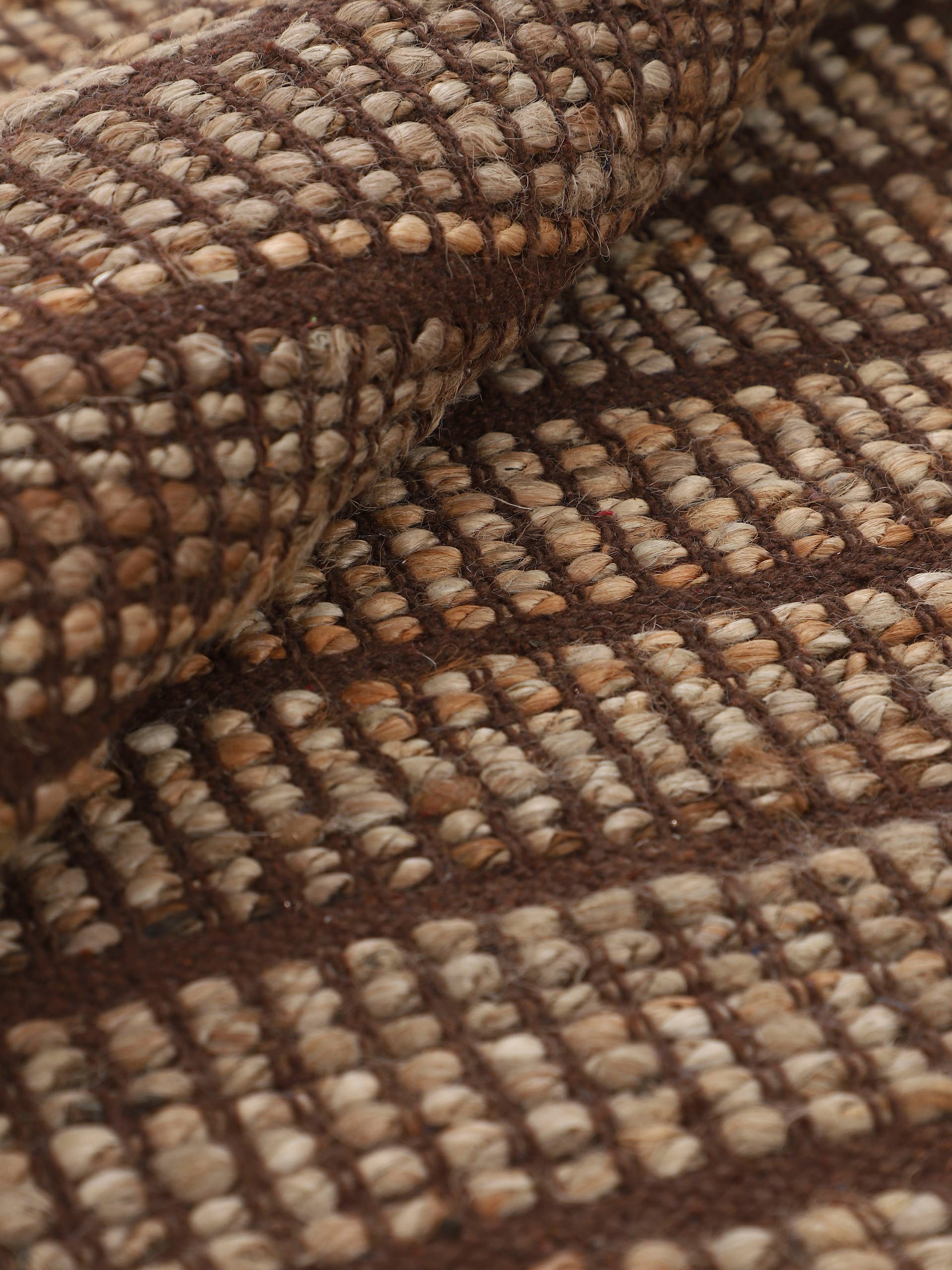 carpetfine Teppich »Lara  , auch als Läufer« rechteckig 6 mm Höhe handgearbeitet, Wendeteppich aus 70% Jute/Baumwolle, Wohnzimmer